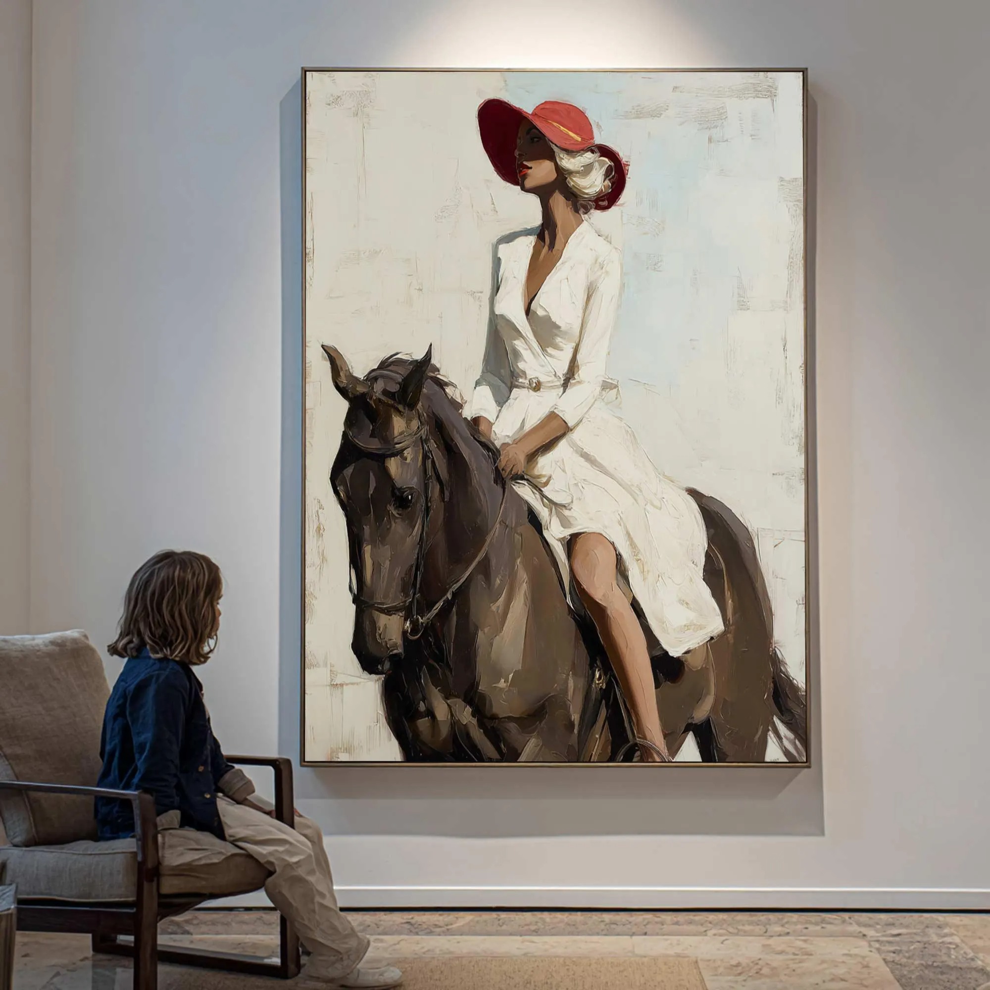 Dignified Equestrian Lady