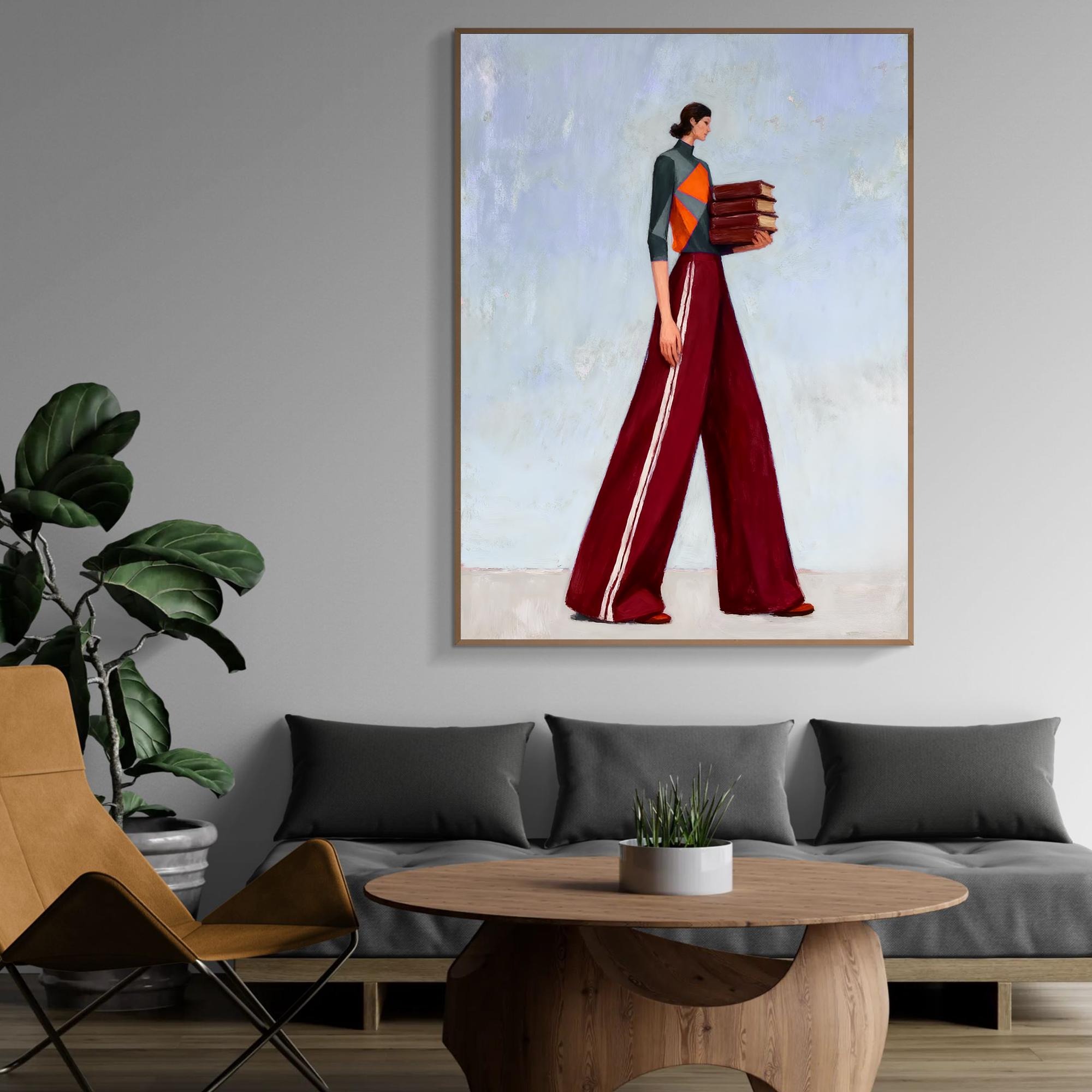 Stylish Reader Canvas Art