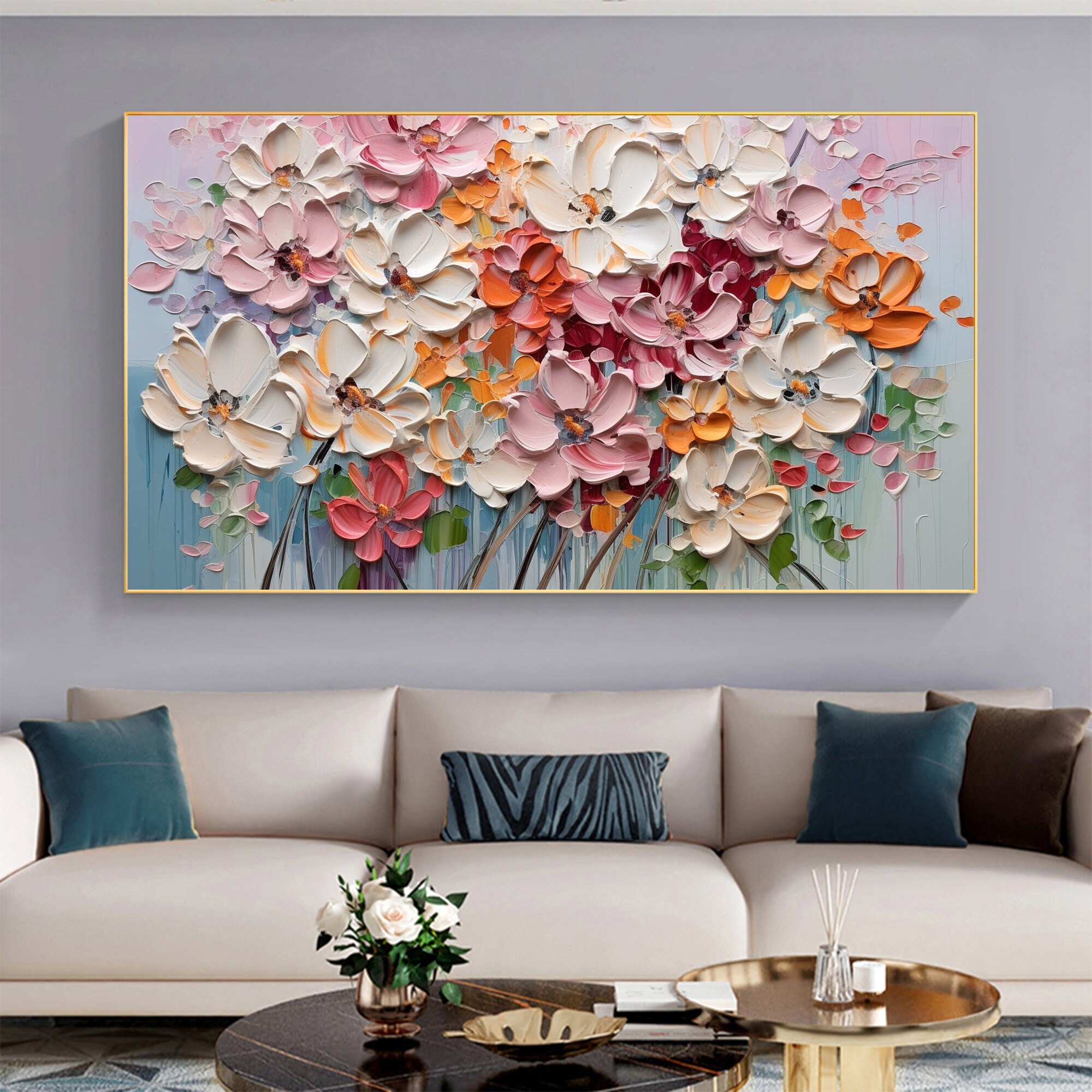 Blossom Cluster Elegance Canvas