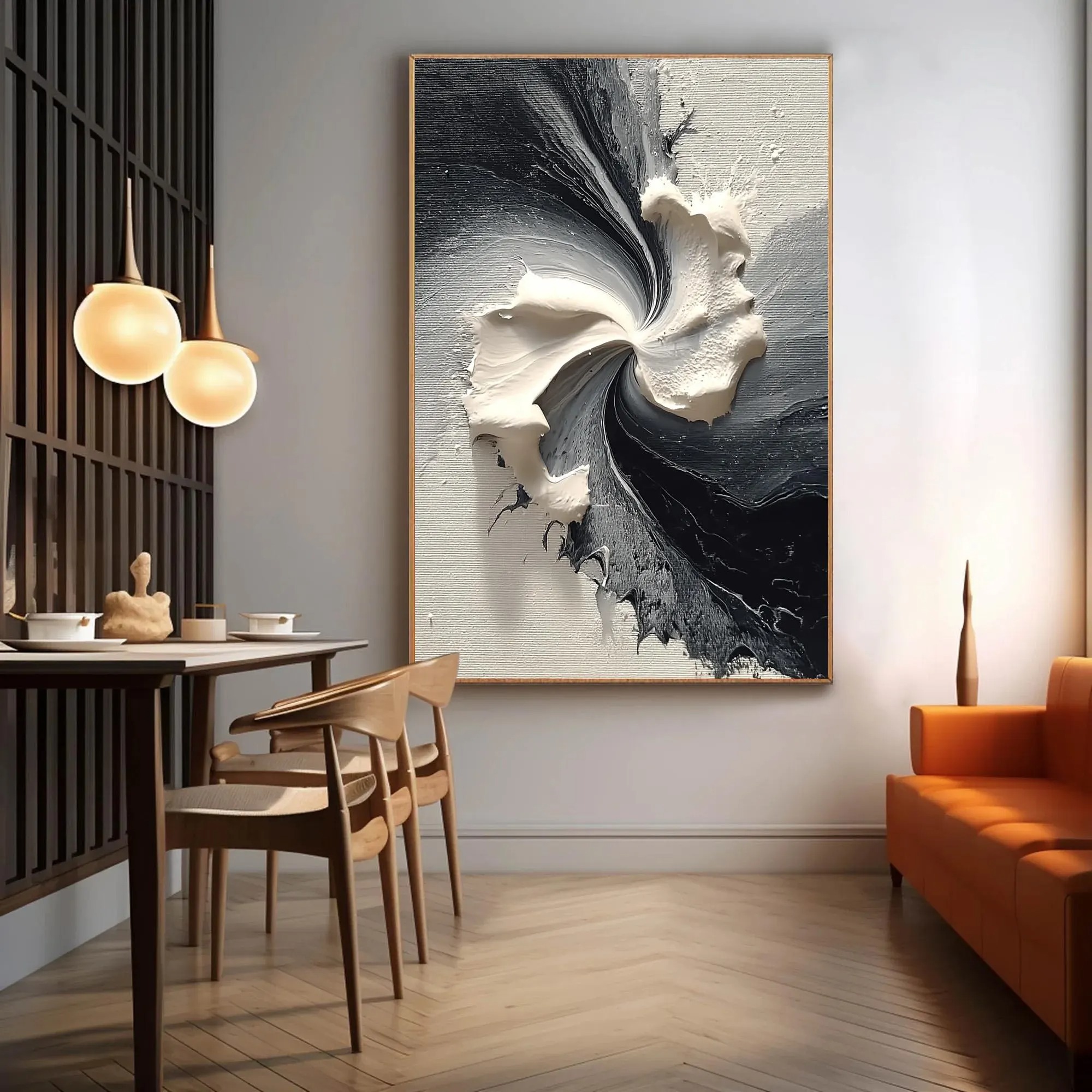 Swirling Monochrome Vortex