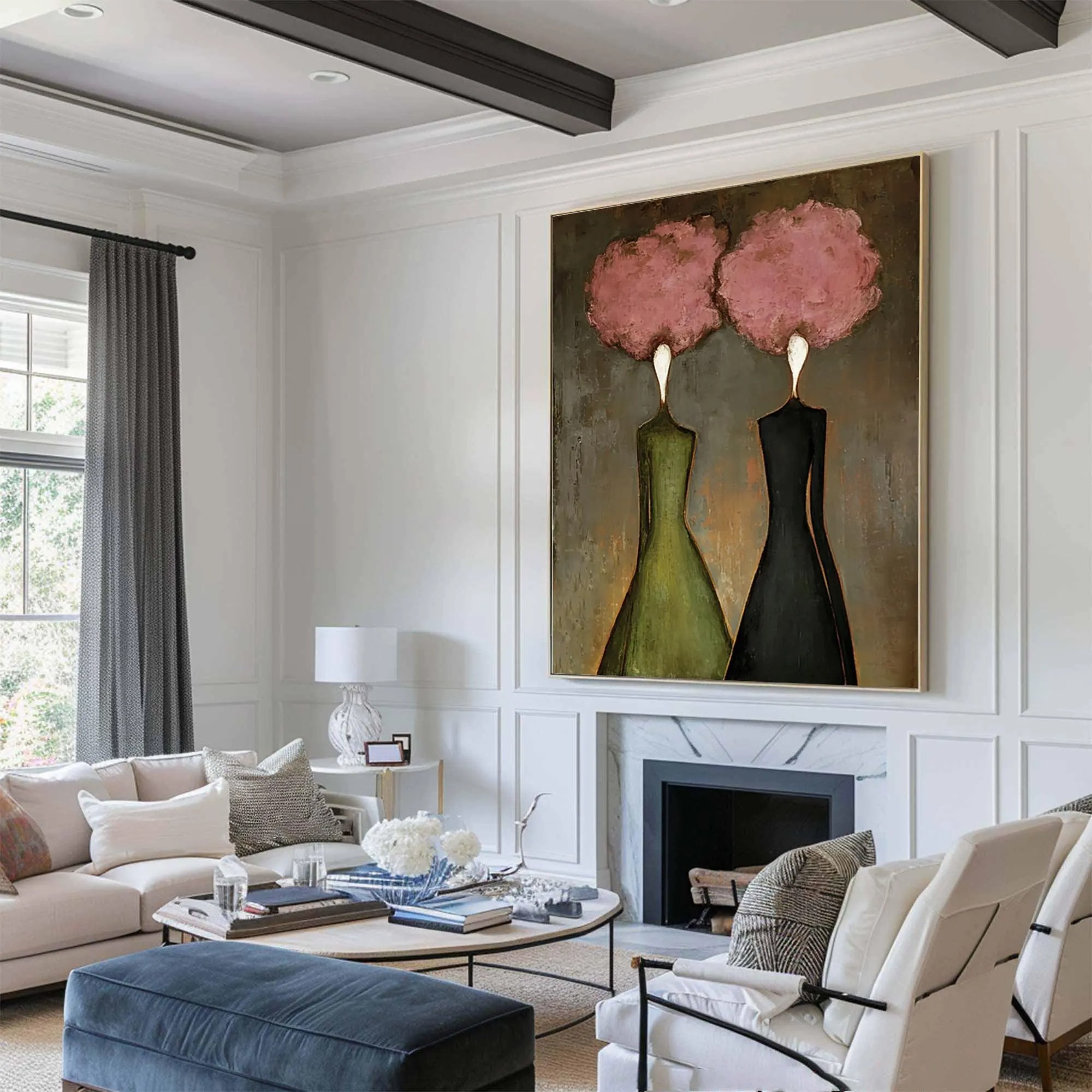 Floral Heads, Abstract Bodies