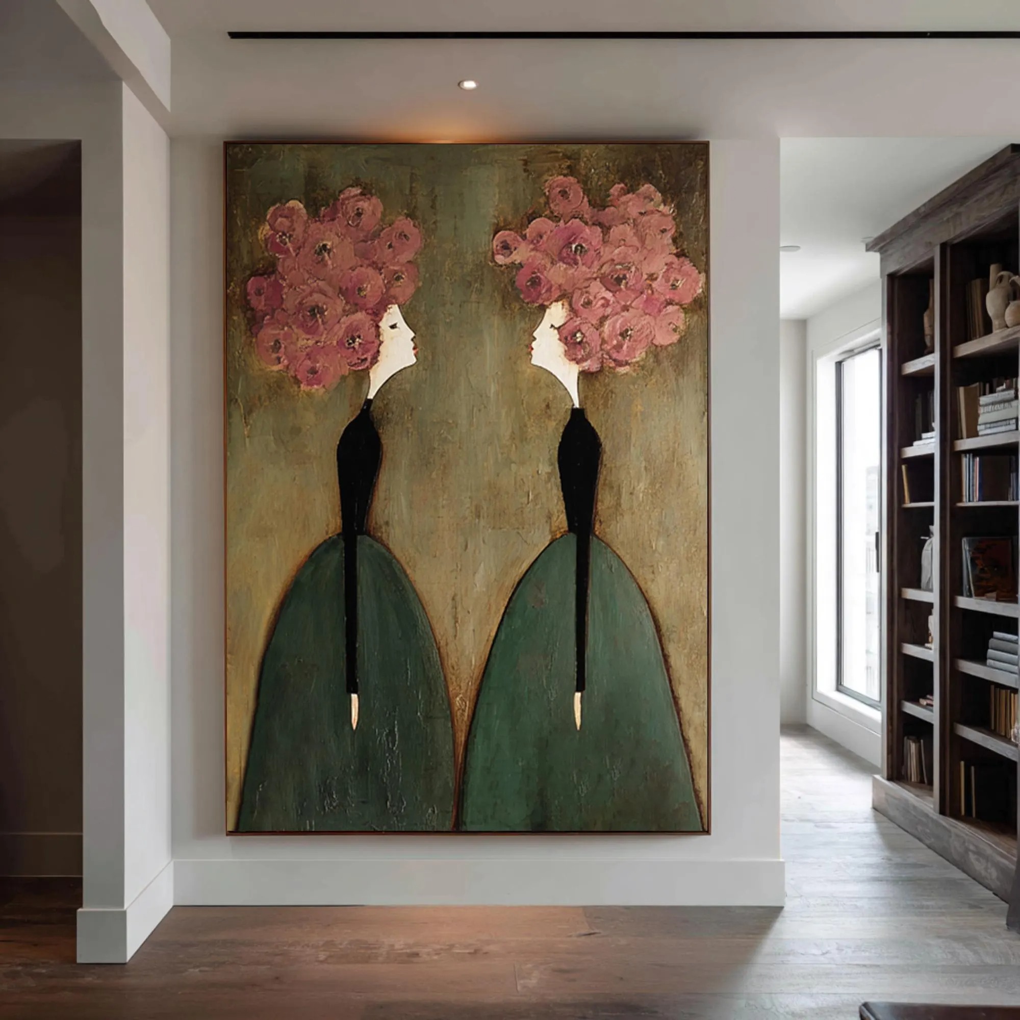 Olive Hues and Pink Reverie