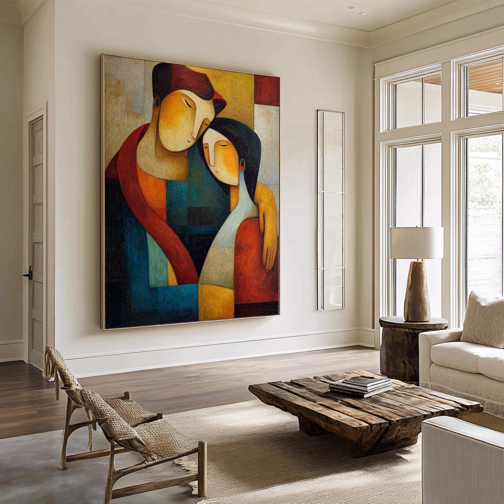 Cubist - style Lovers' Art