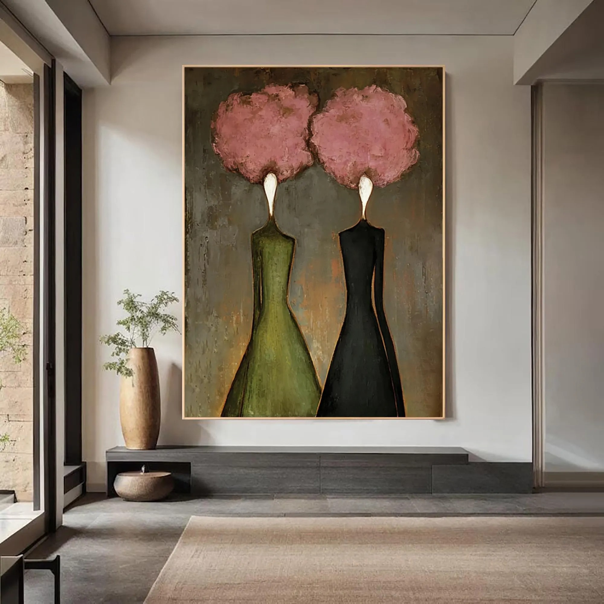 Floral Heads, Abstract Bodies