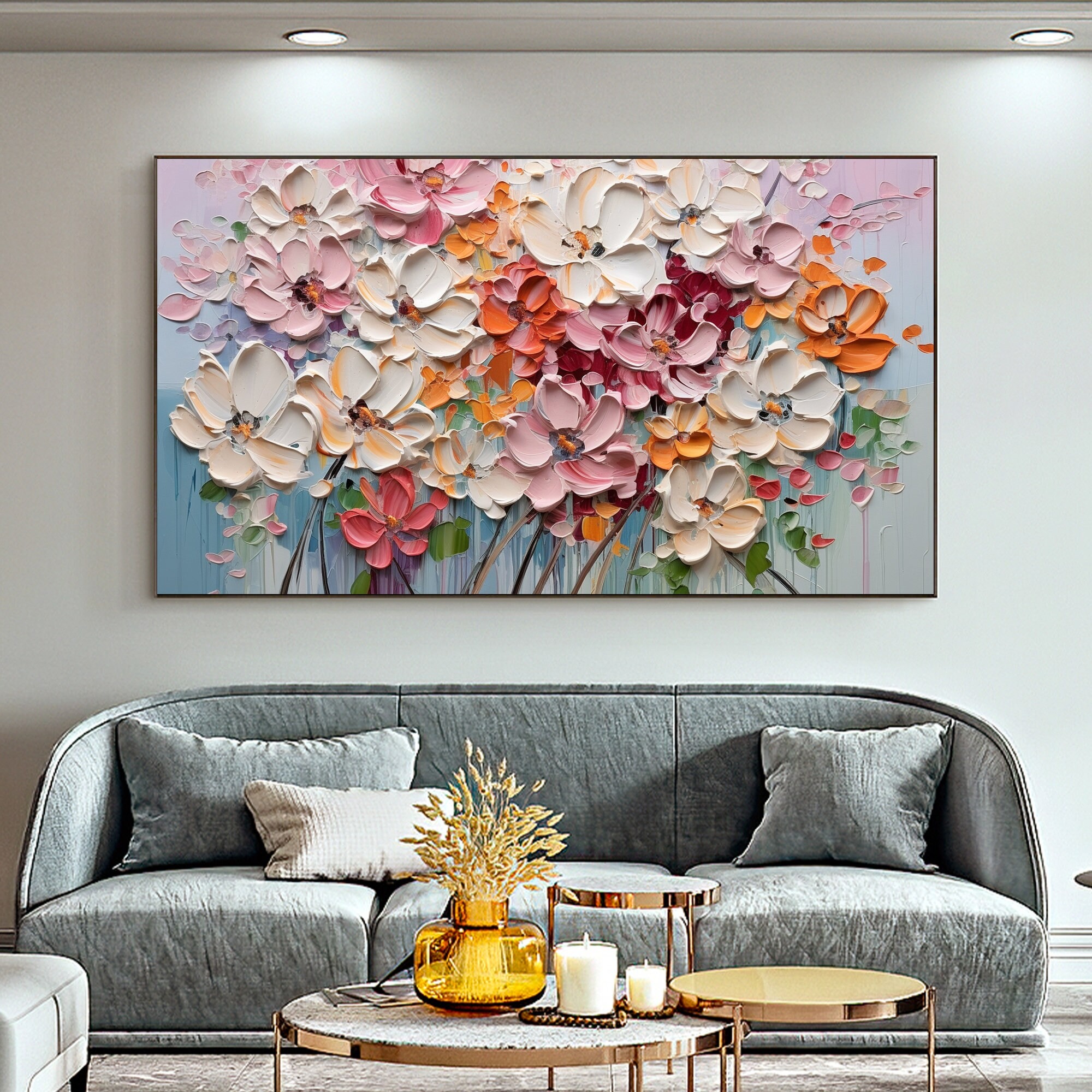 Blossom Cluster Elegance Canvas