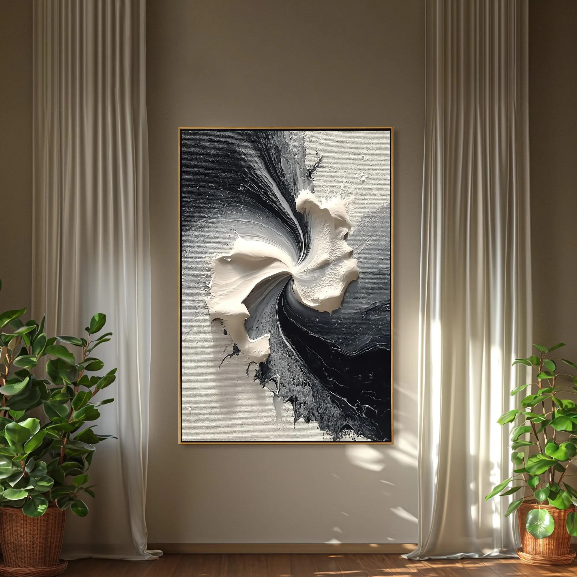 Swirling Monochrome Vortex
