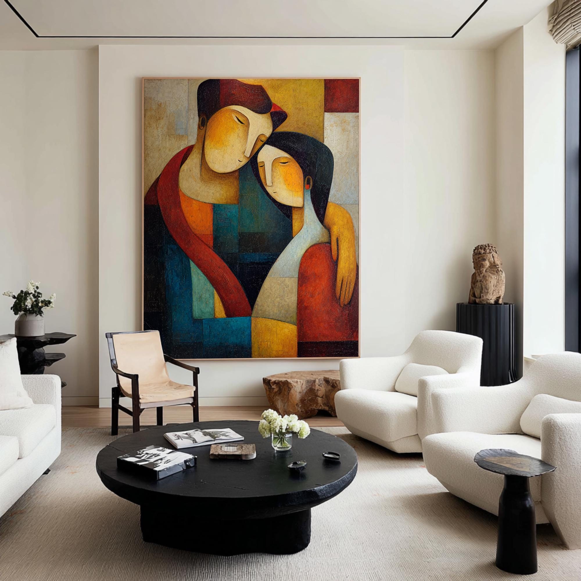 Cubist - style Lovers' Art