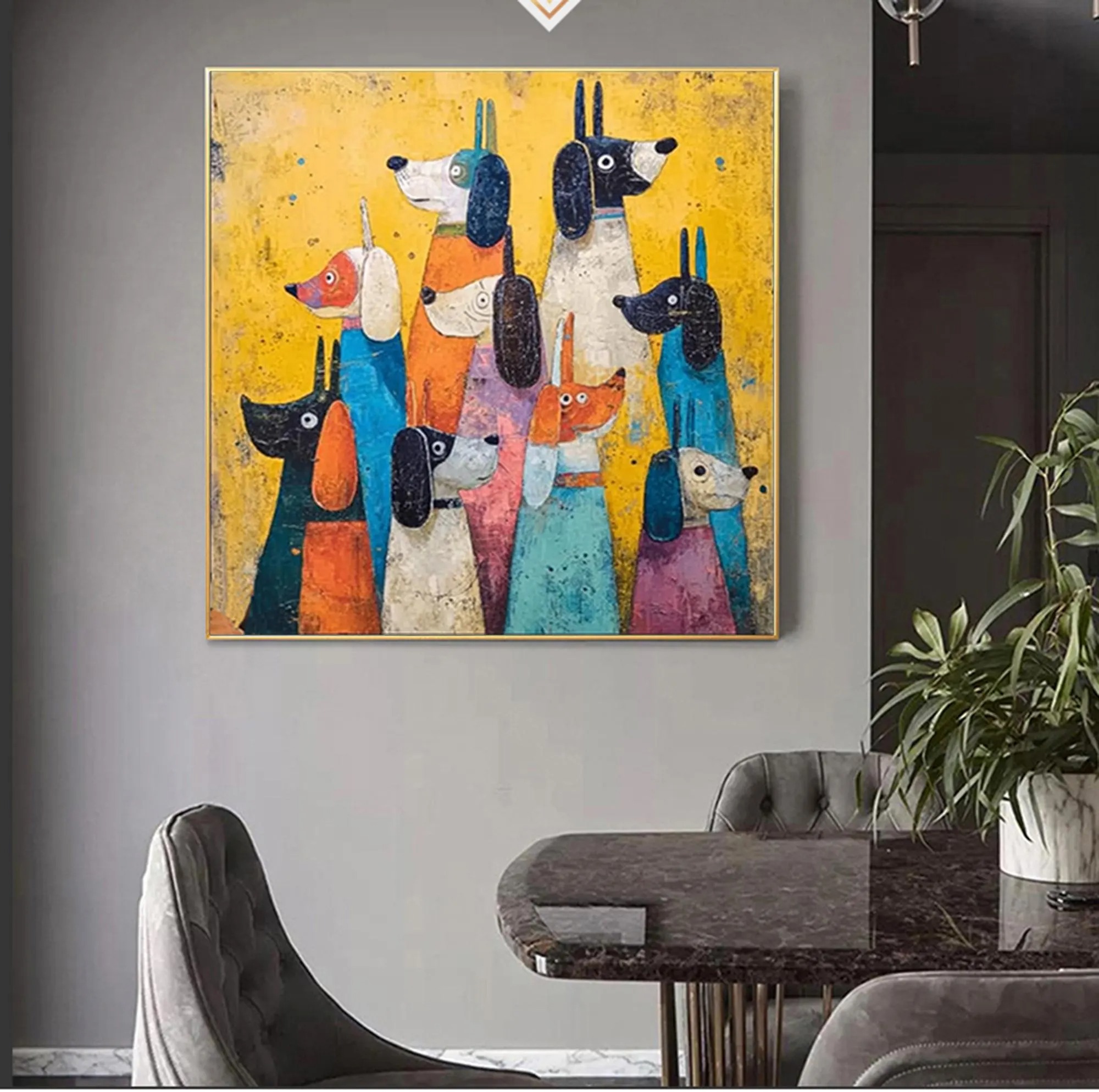Eclectic Pup Collection Canvas