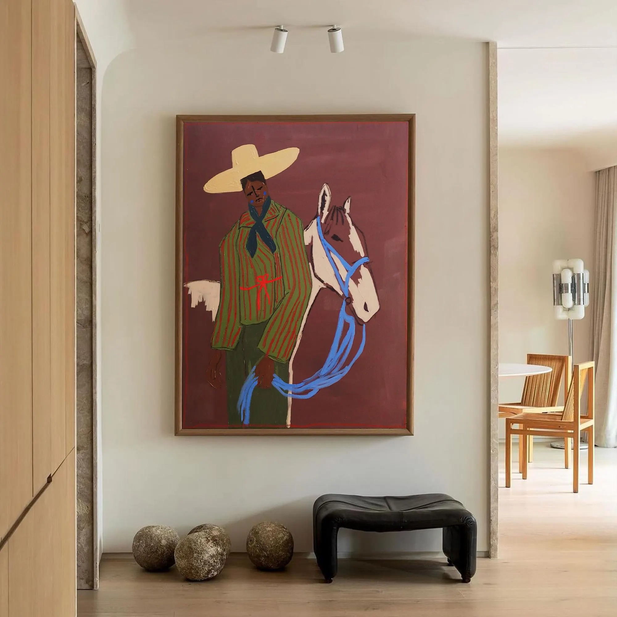 Colorful Rider and Mystic Horse