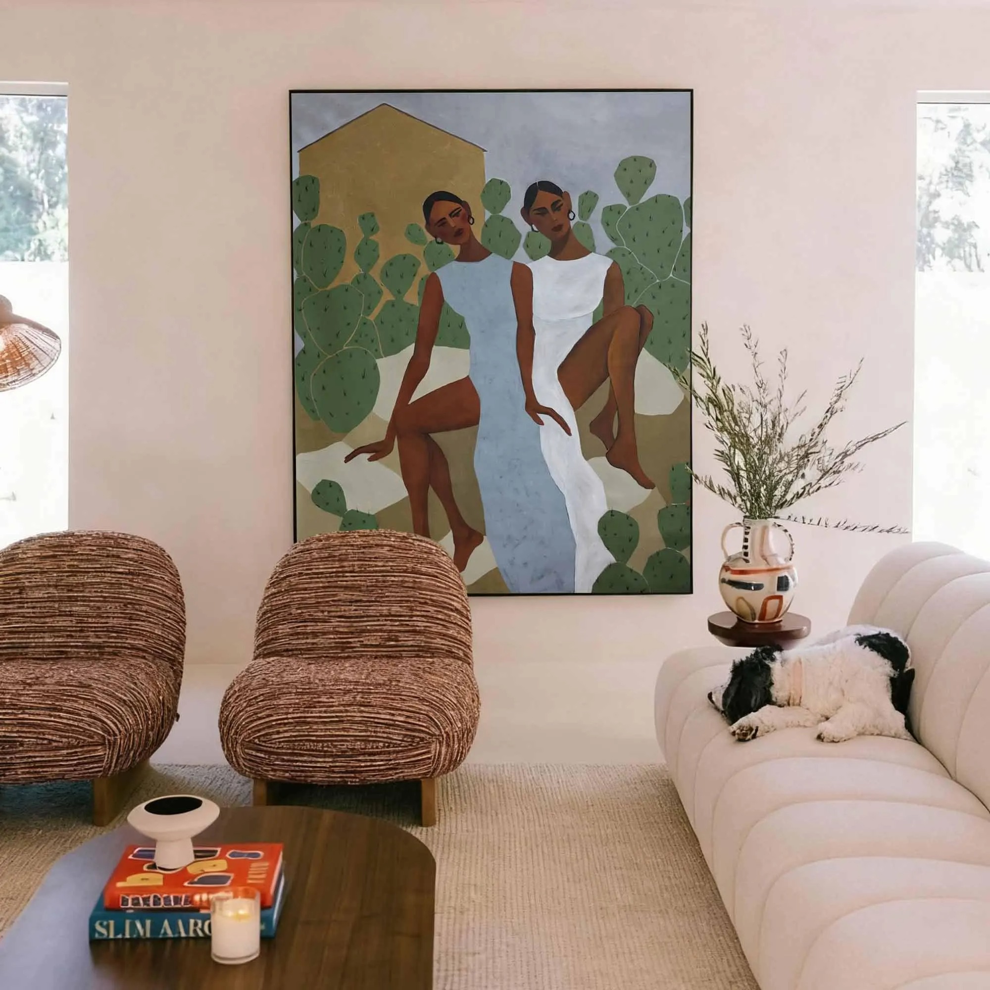 Cacti Companions - Elegant Ladies Painting