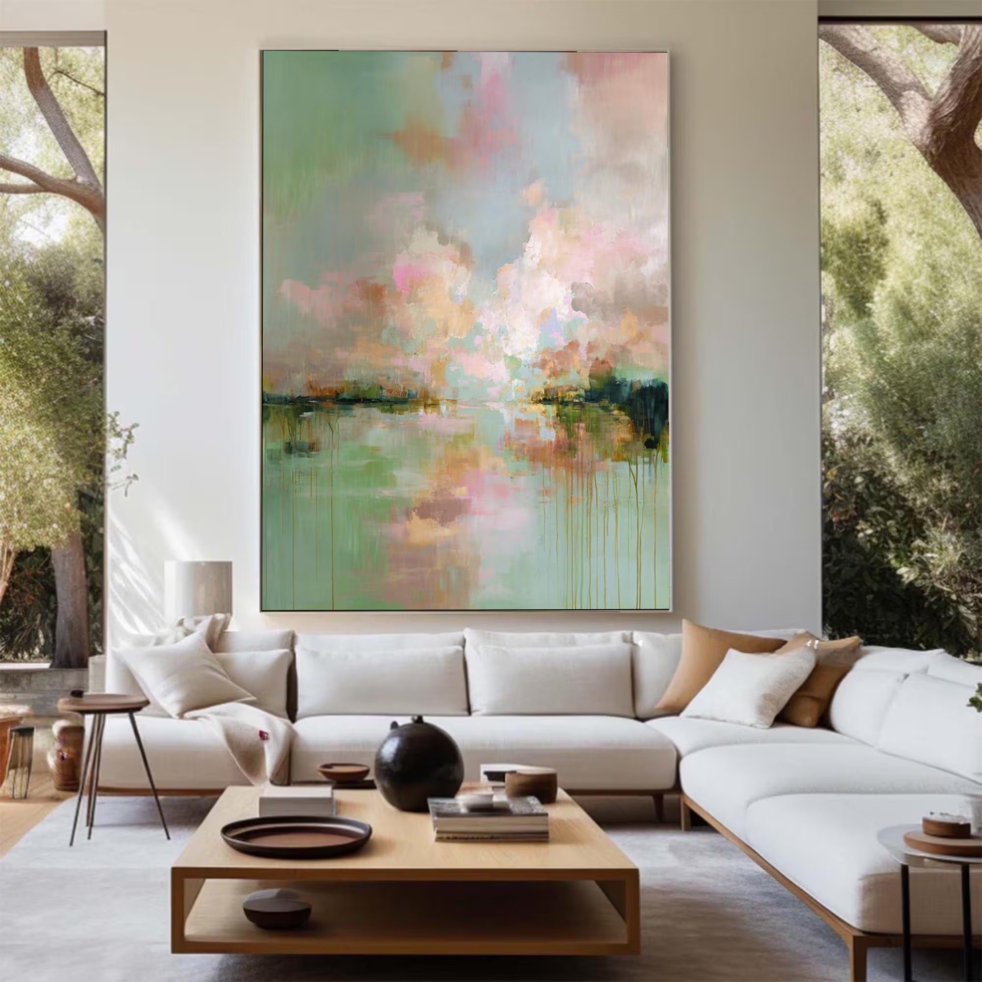 Pastel Horizon - Abstract Serene Gradient