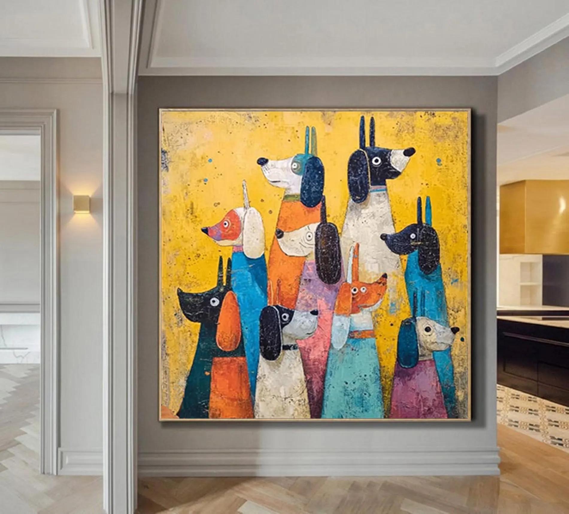 Eclectic Pup Collection Canvas