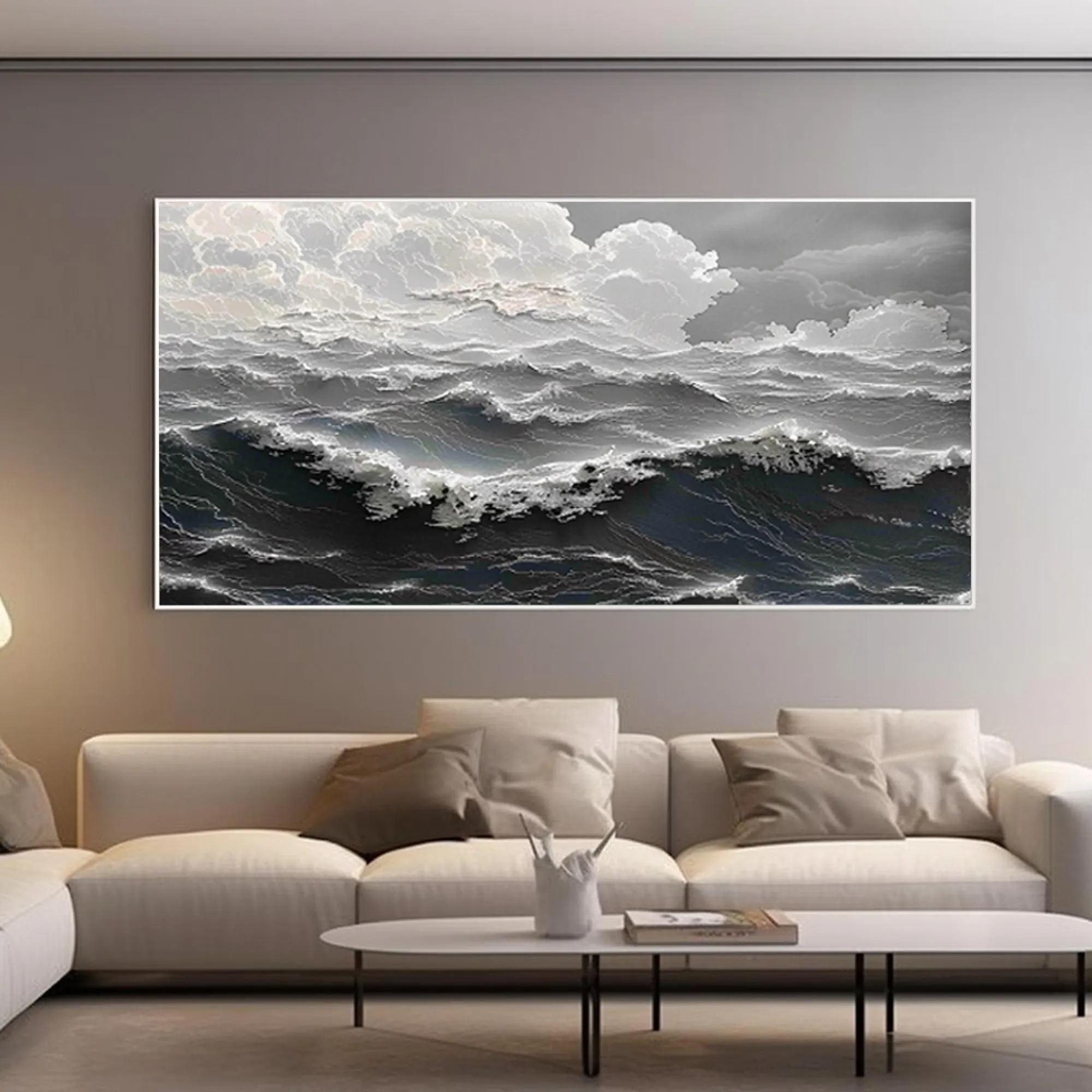 Waves Beneath the Silent Clouds