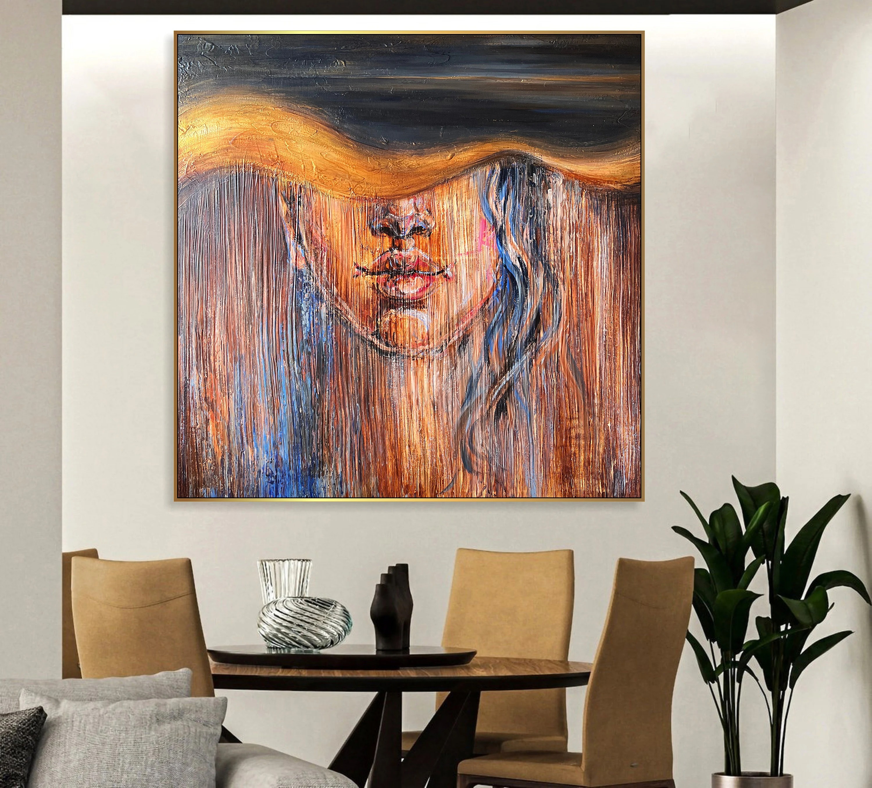 Vertical Dreams in Molten Hues