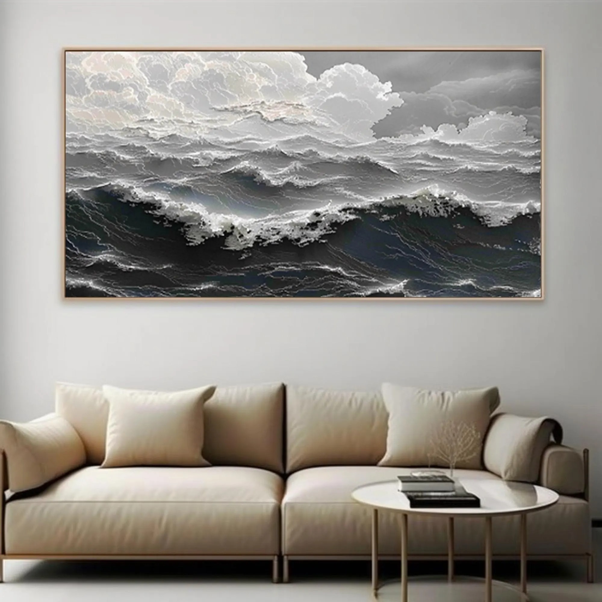 Waves Beneath the Silent Clouds