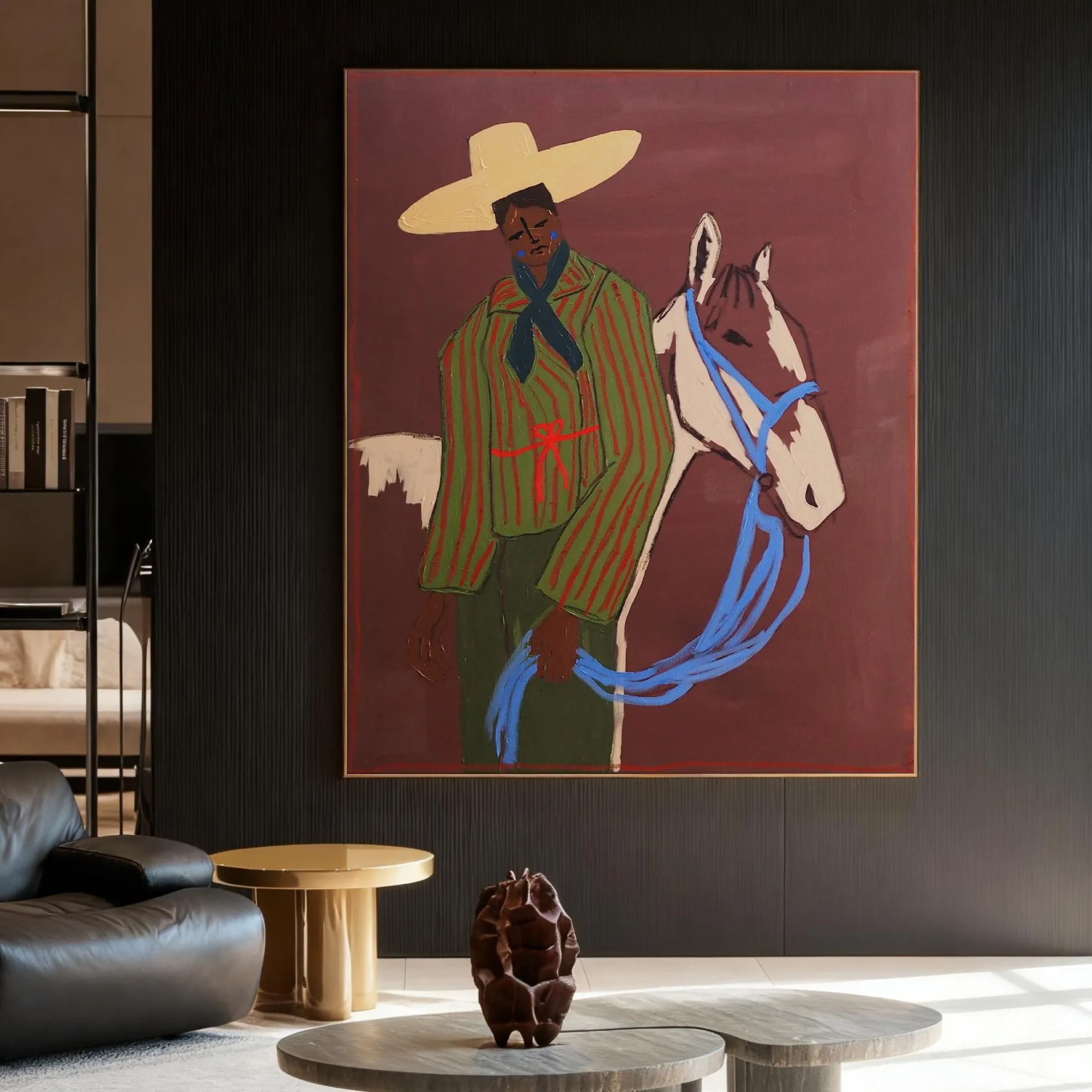 Colorful Rider and Mystic Horse