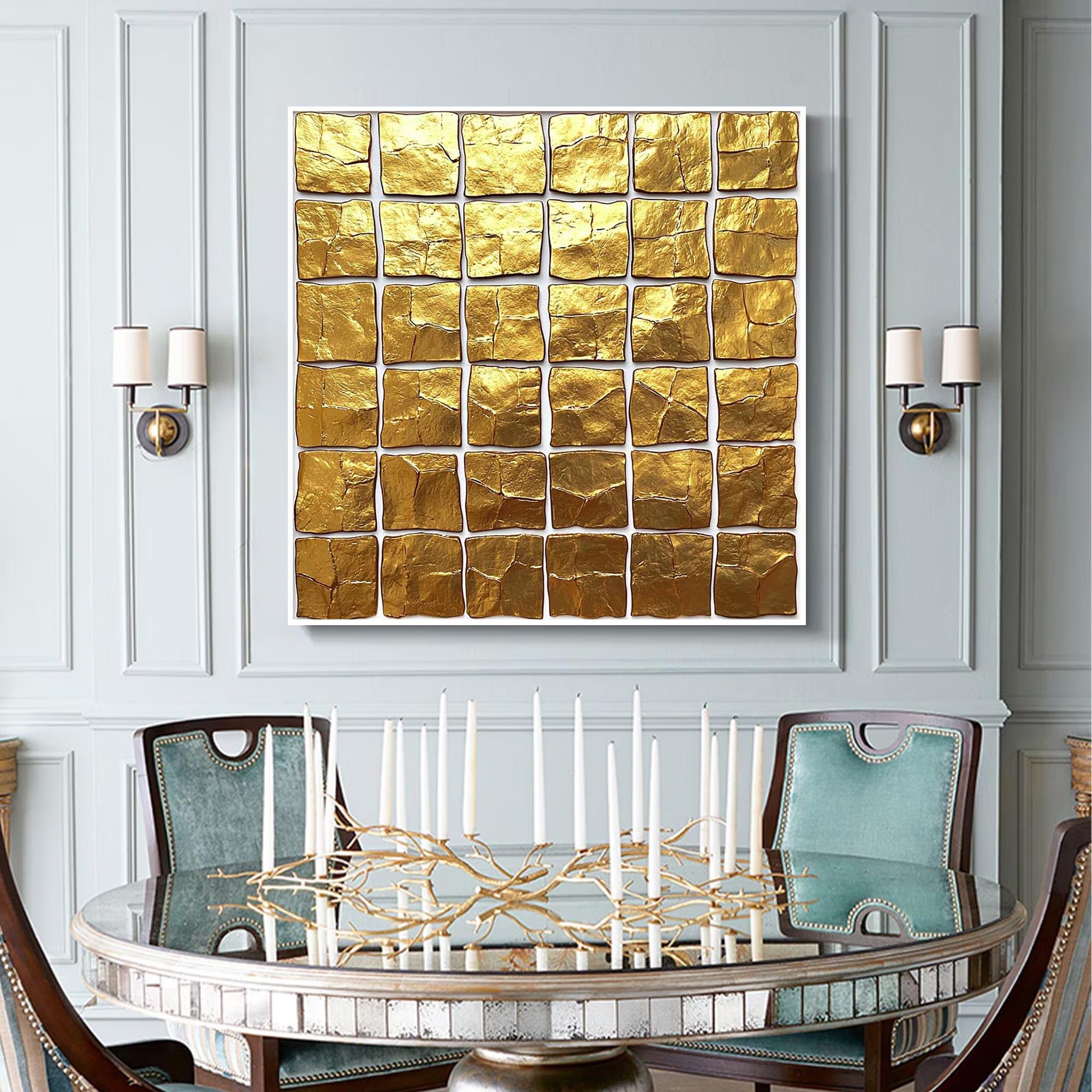 Golden Mosaic Brilliance