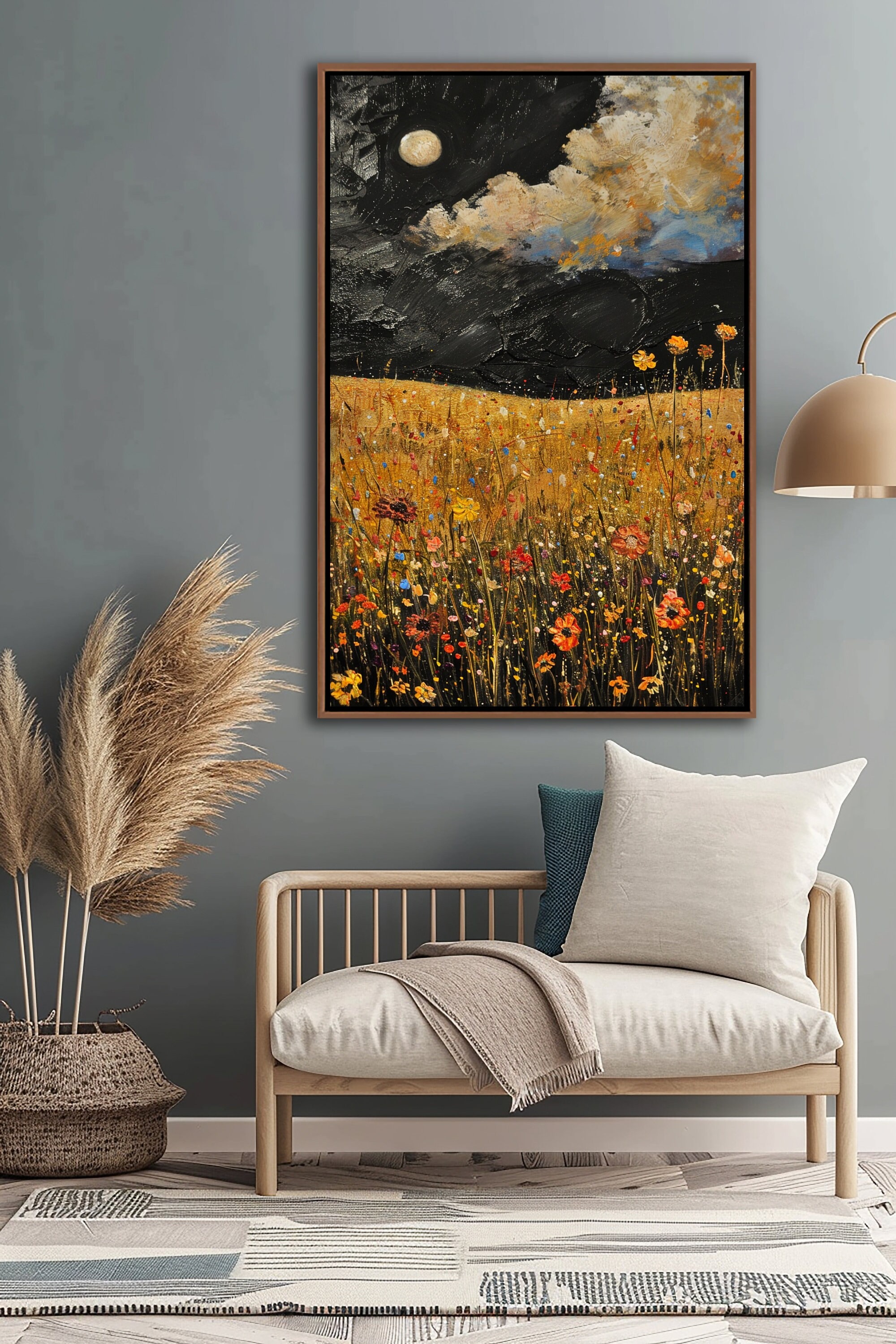 Floral Rebellion Against Night’s Canvas