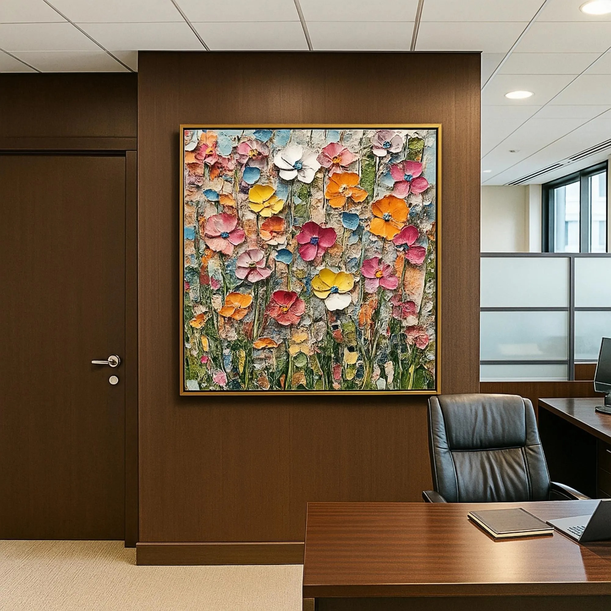 Textured Floral Splendor