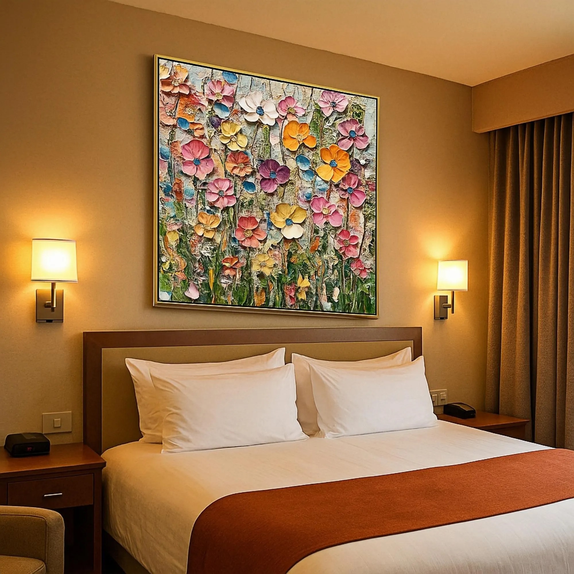 Textured Floral Splendor