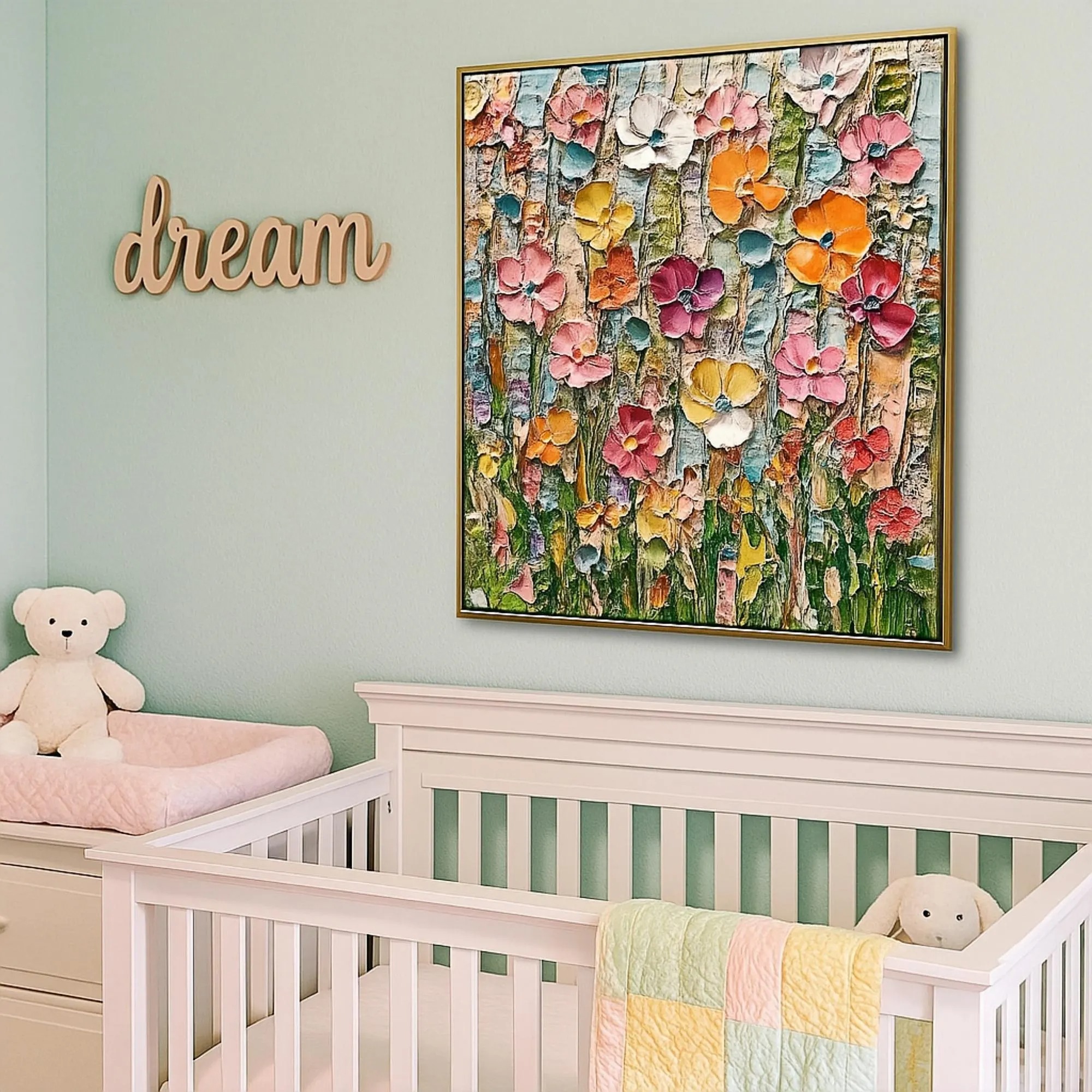 Textured Floral Splendor