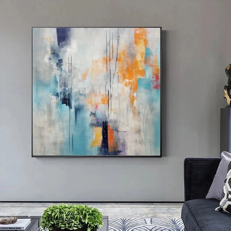 Abstract Soul in Blue and Orange