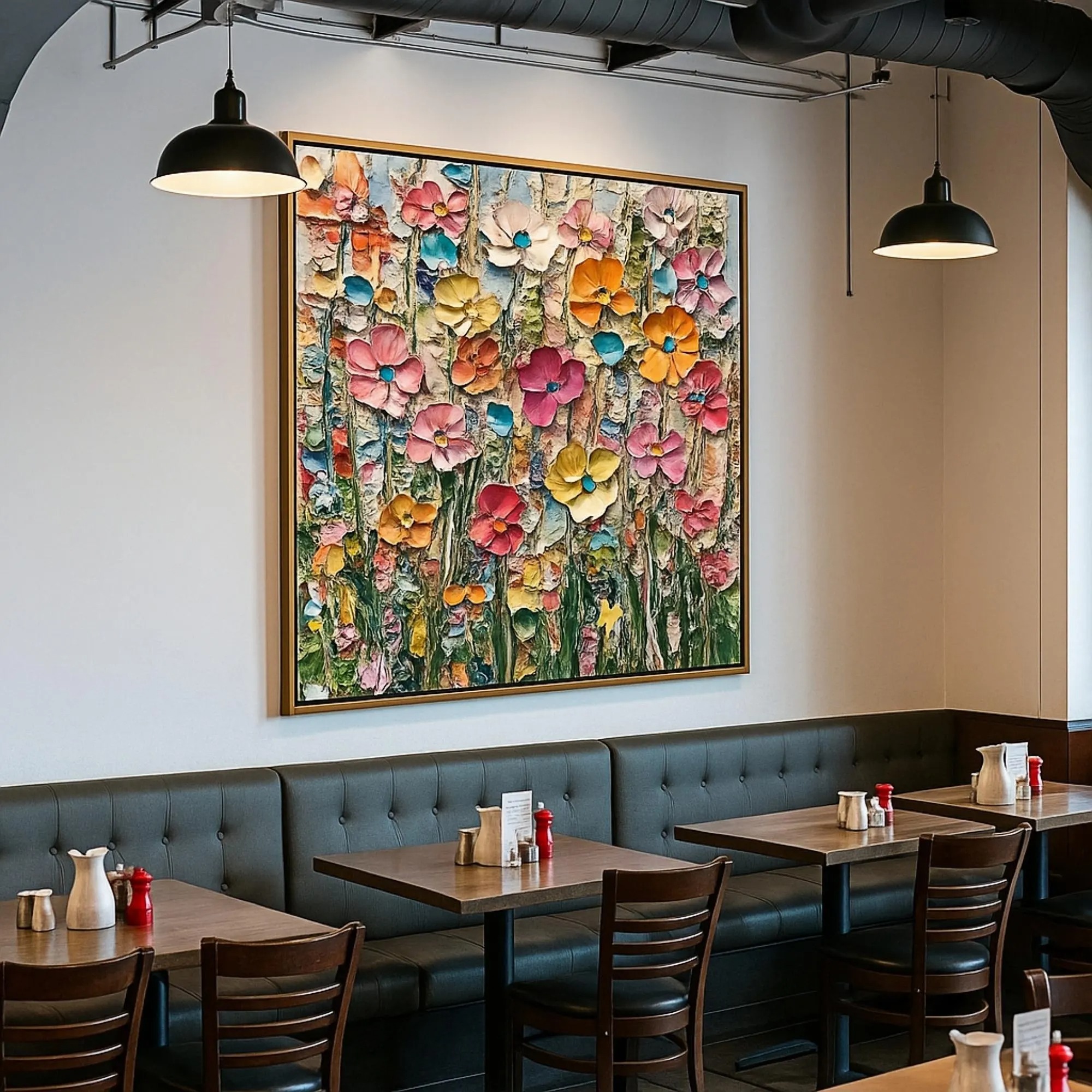 Textured Floral Splendor