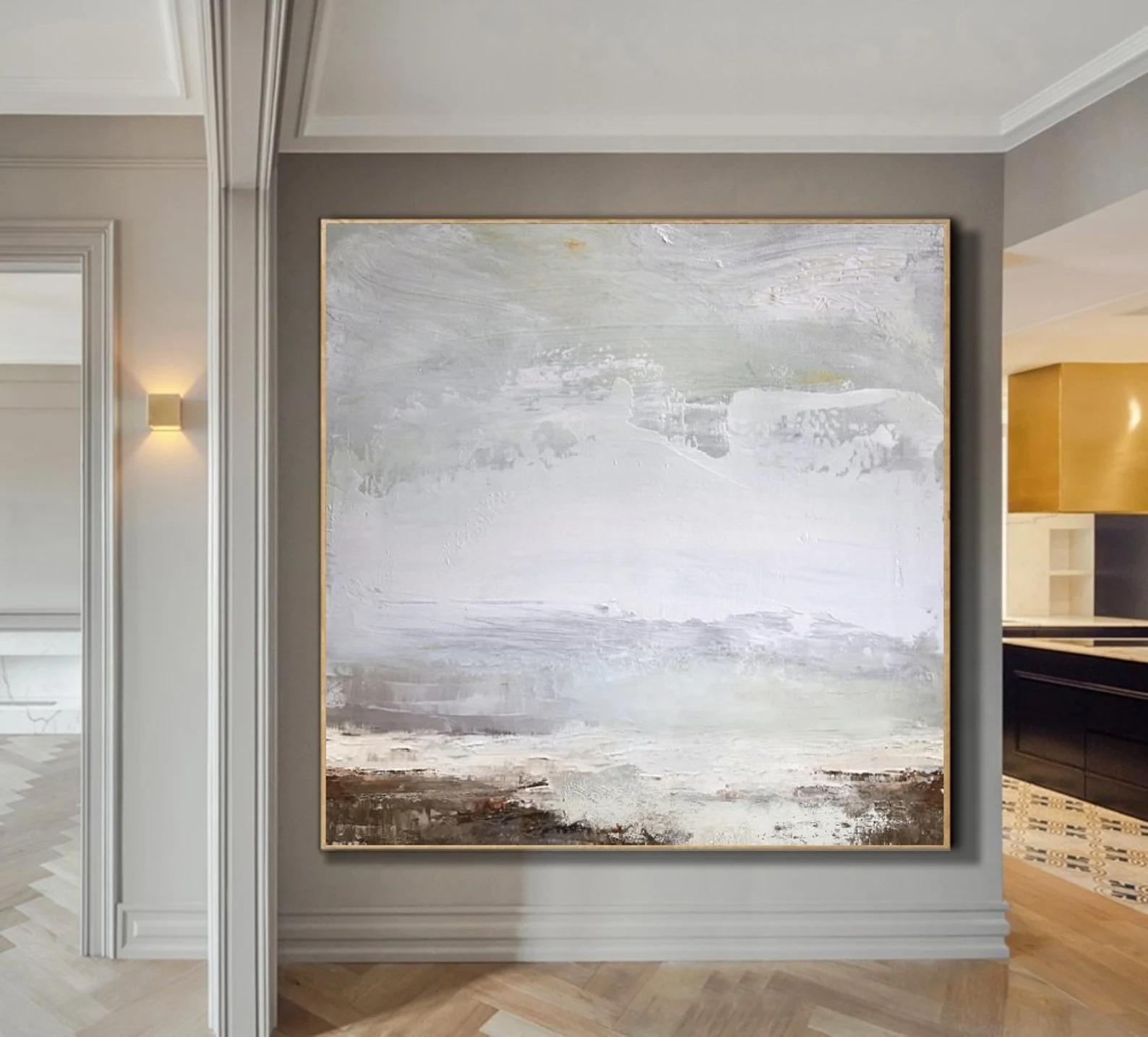 Misty Horizon Abstract Creation