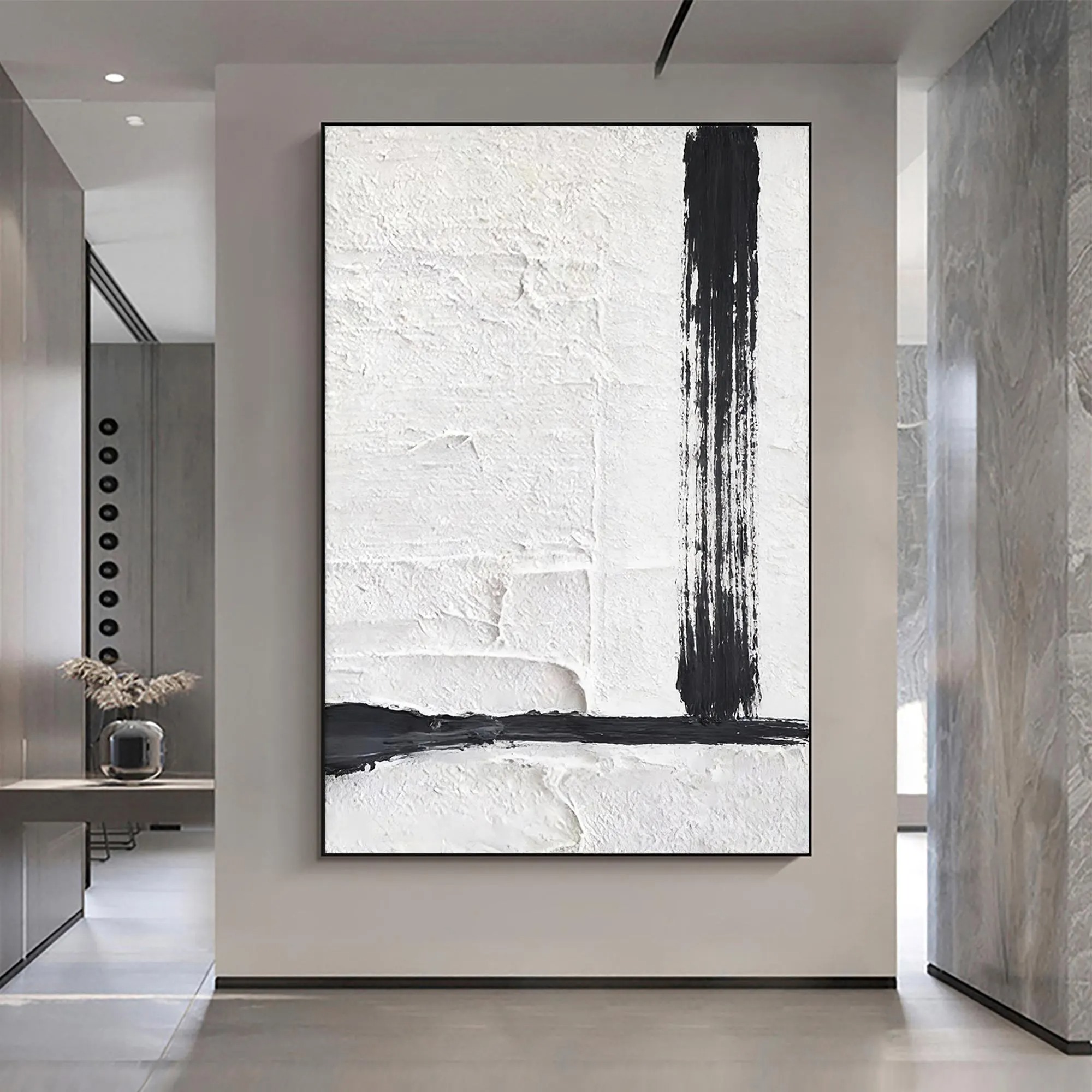 Minimalist Black White Art