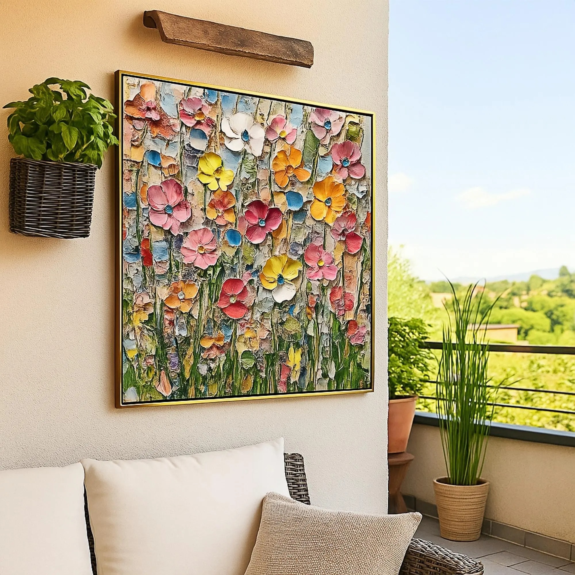 Textured Floral Splendor