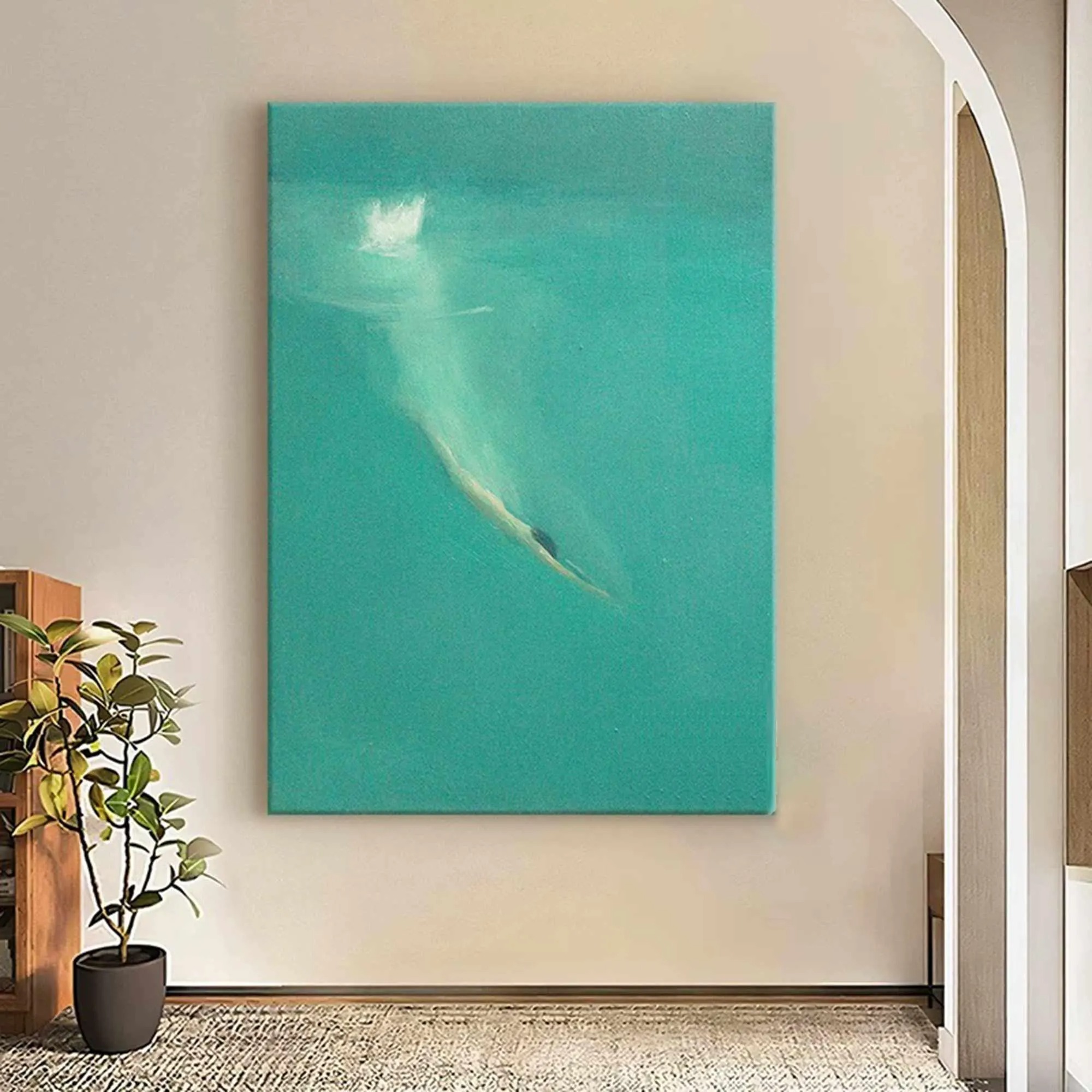 Turquoise Dive Serenity Art