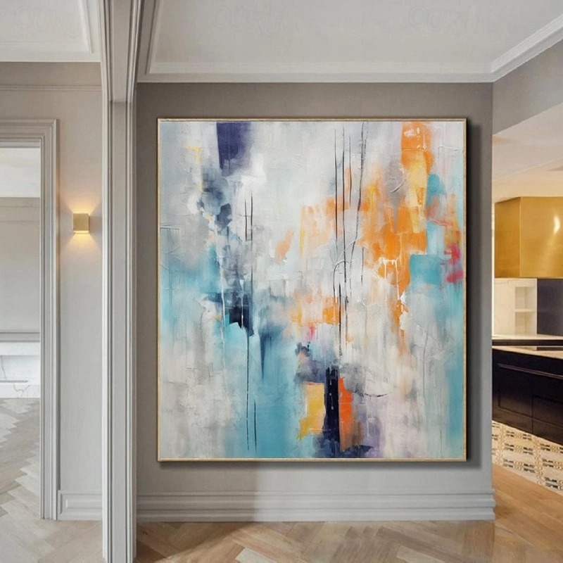 Abstract Soul in Blue and Orange