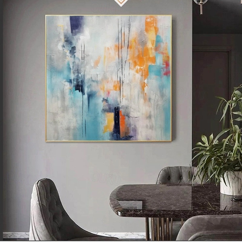 Abstract Soul in Blue and Orange