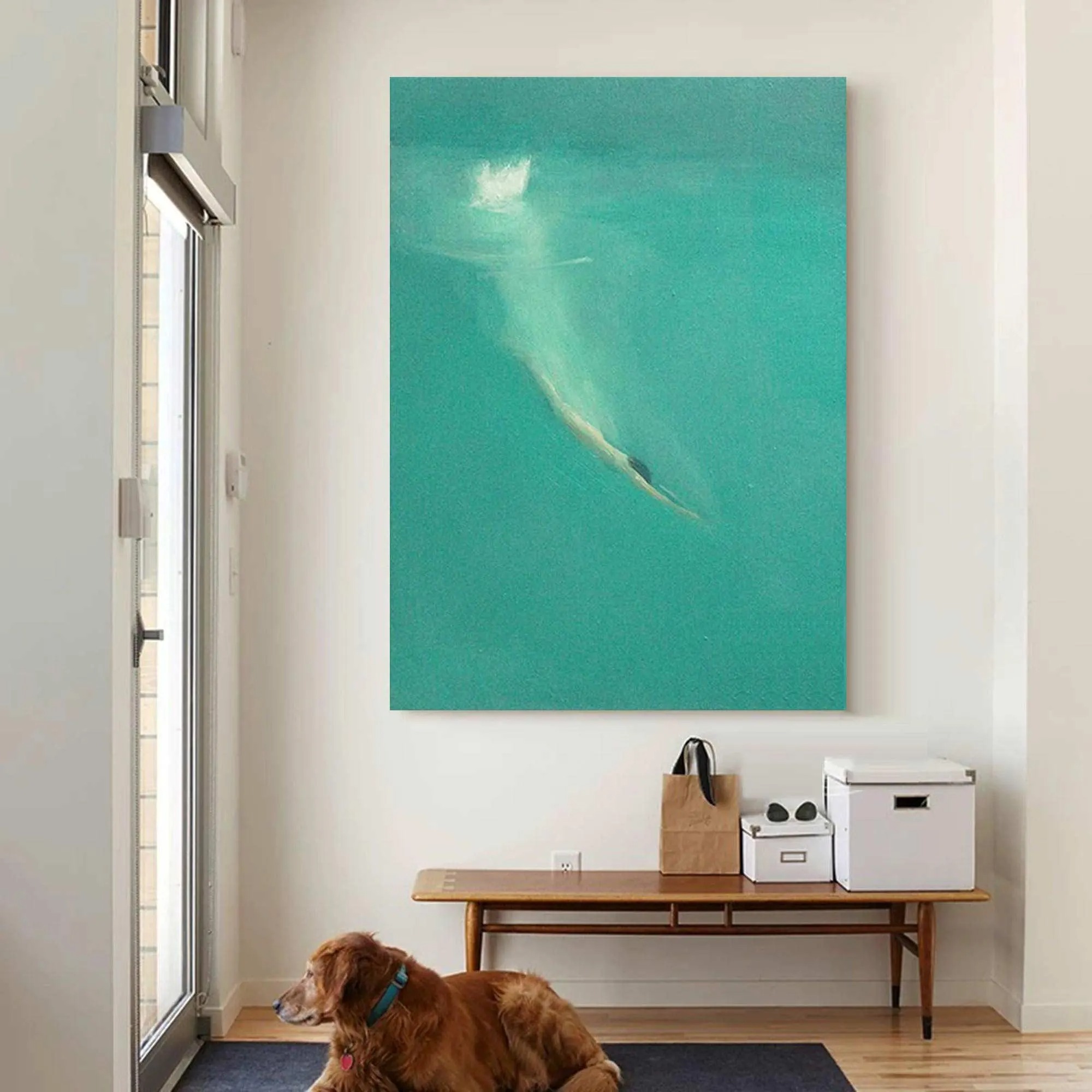 Turquoise Dive Serenity Art