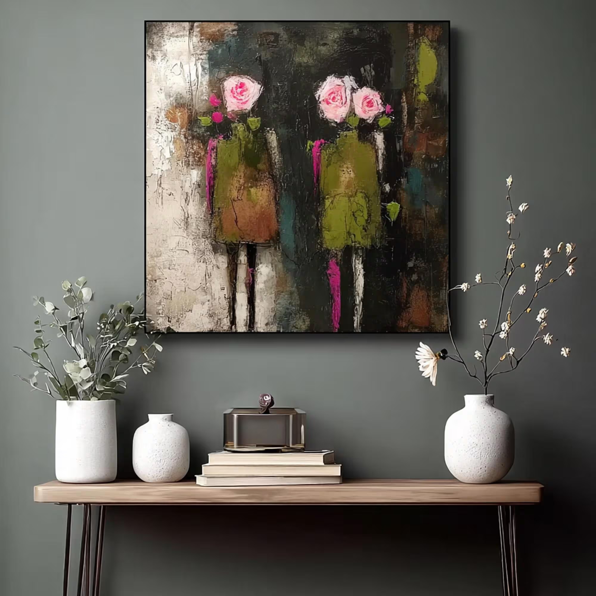 Textured Rose Whimsy