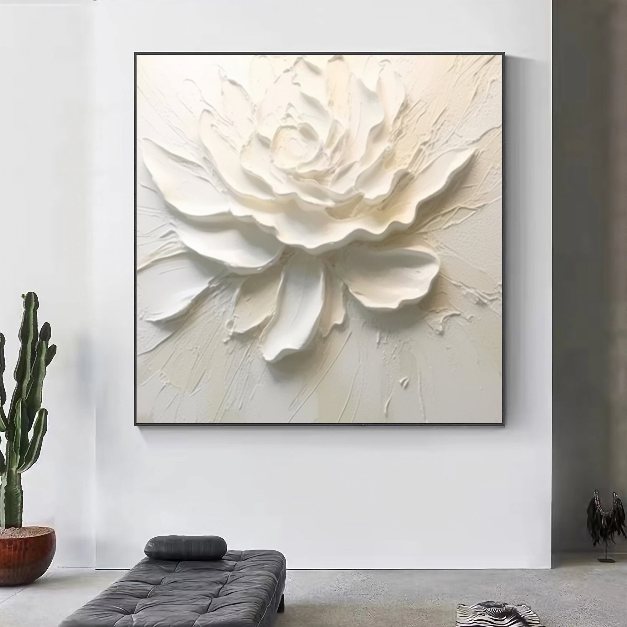 Pure Bloom for Serene Living Rooms