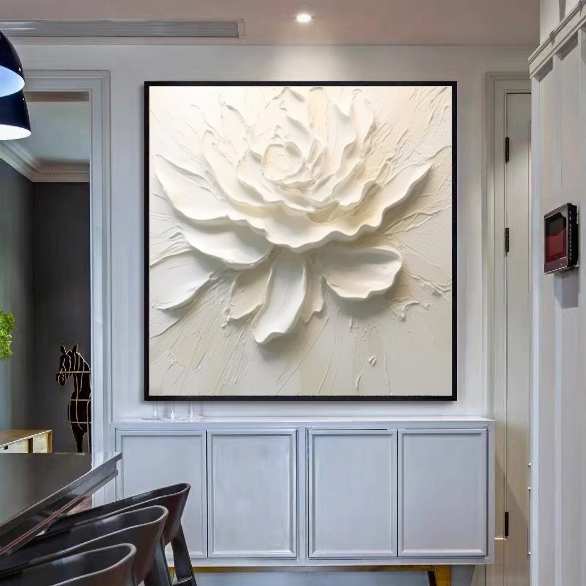 Pure Bloom for Serene Living Rooms