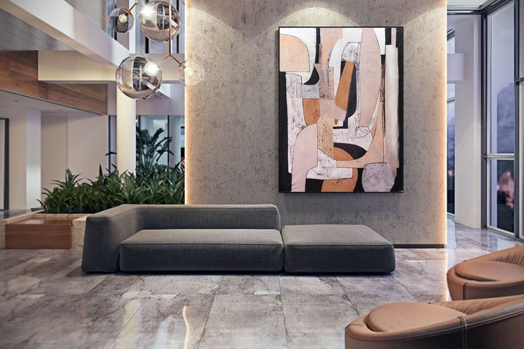 Blush & Charcoal Dance