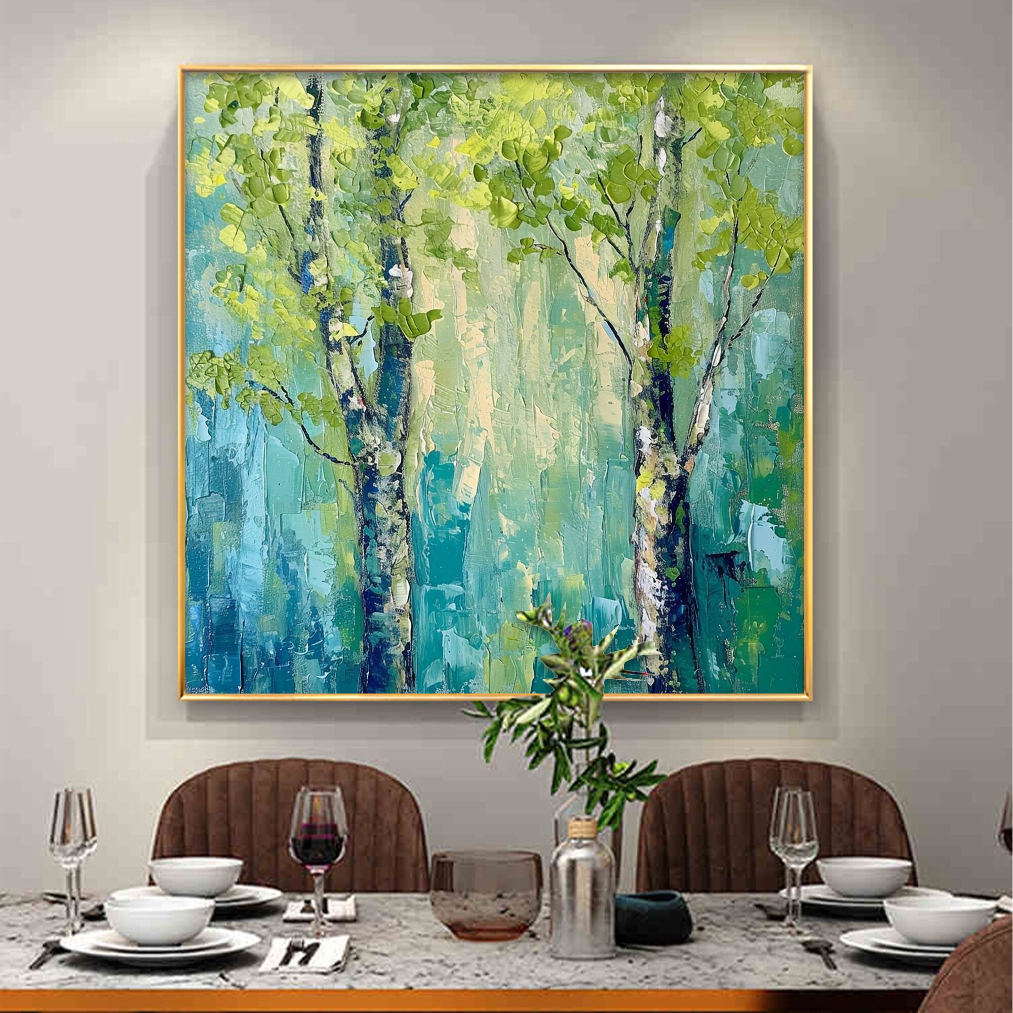 Vibrant Green Trunks