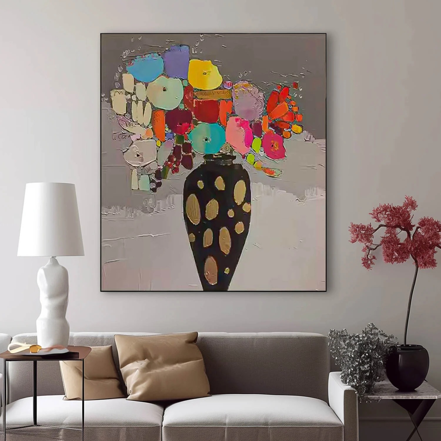 Floral Symphony in Gold and Chaos