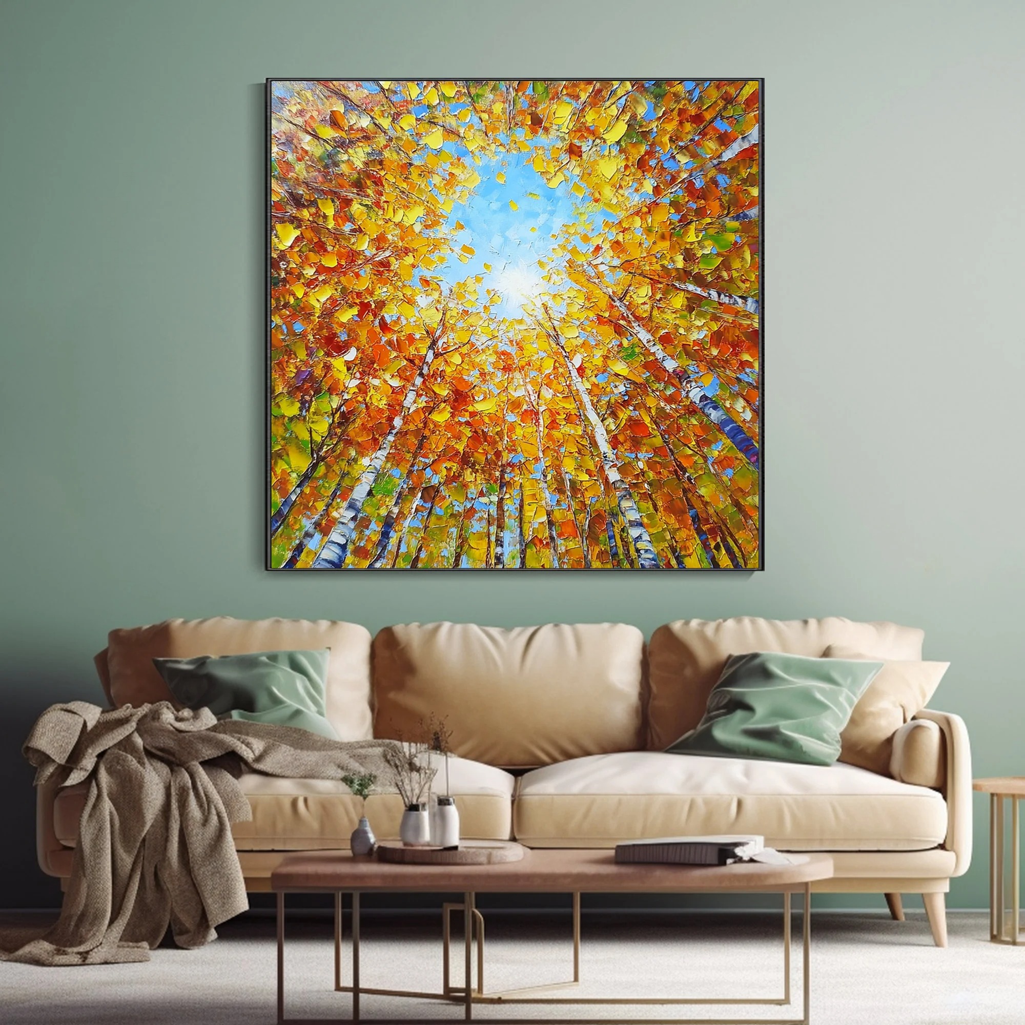 Radiant Autumn Forest Canopy