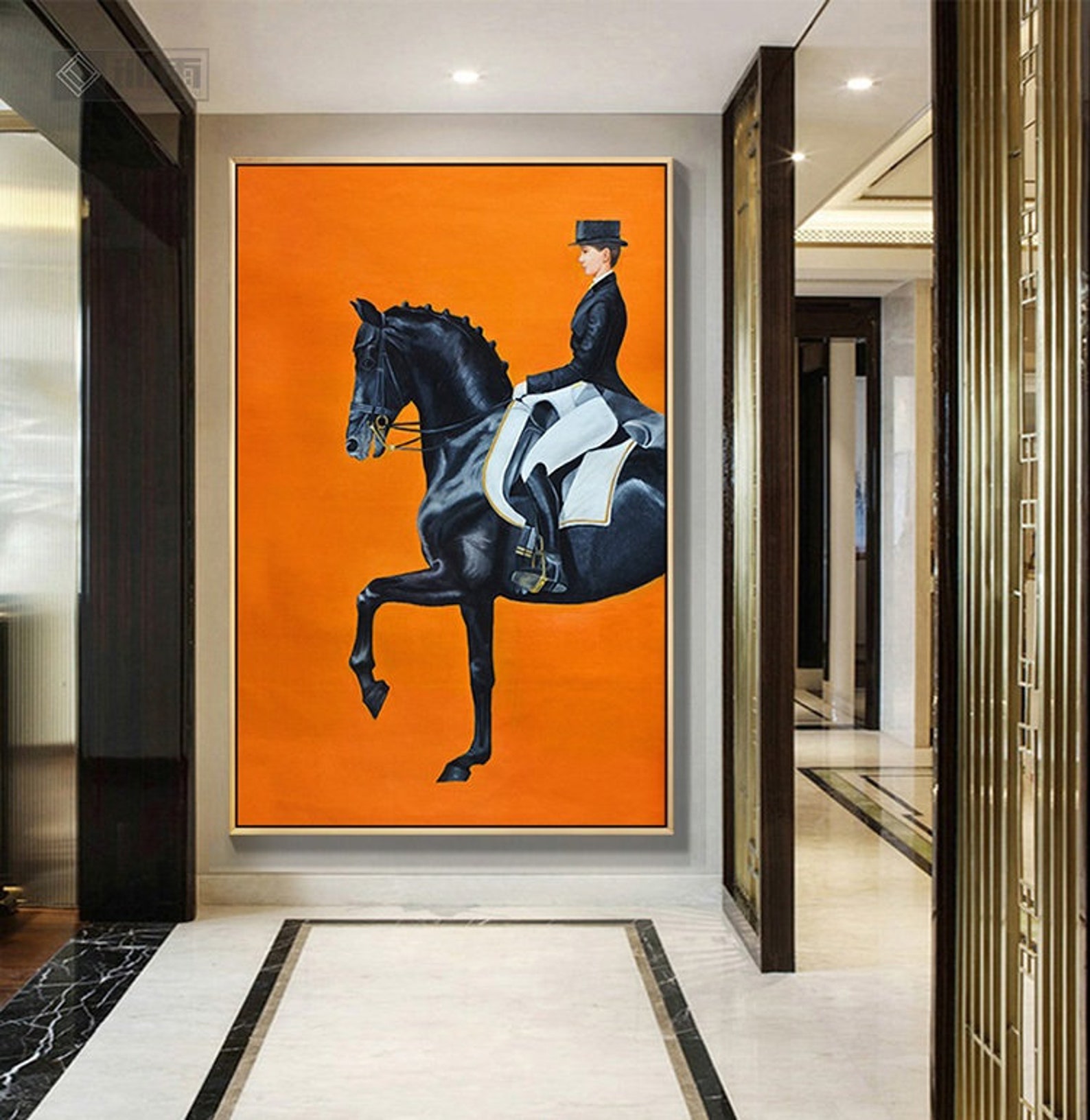 Stylish Horse - Rider Art