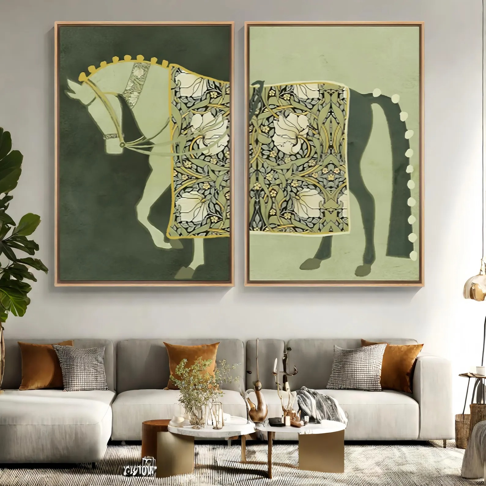 Elegant Equine Tapestry