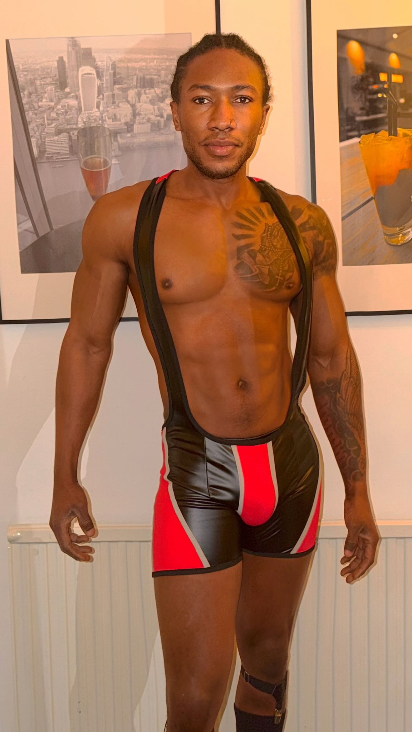 Colorblock Fitted Singlet Romper-Four colors available