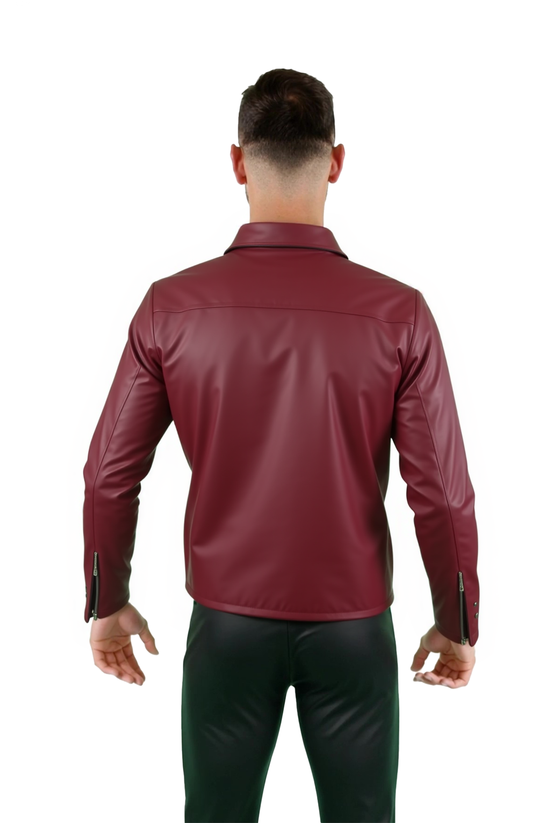 Cherry Vinyl Blouson Jacket