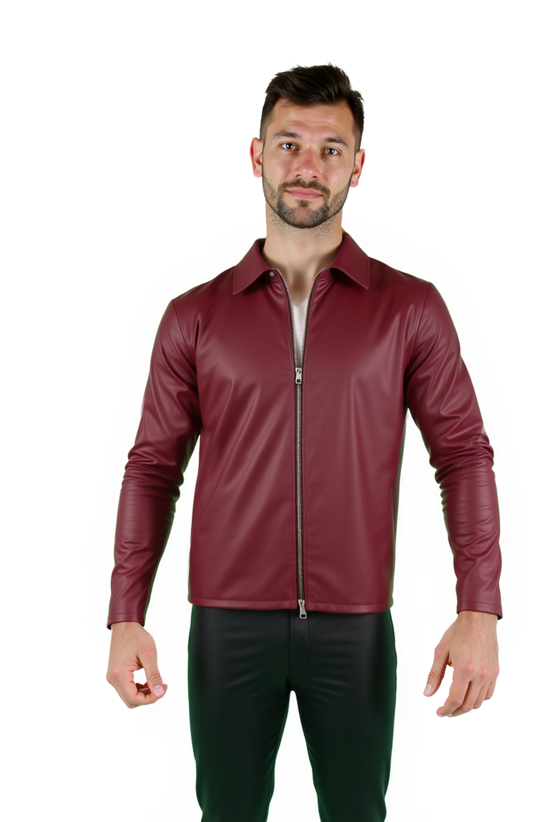Cherry Vinyl Blouson Jacket