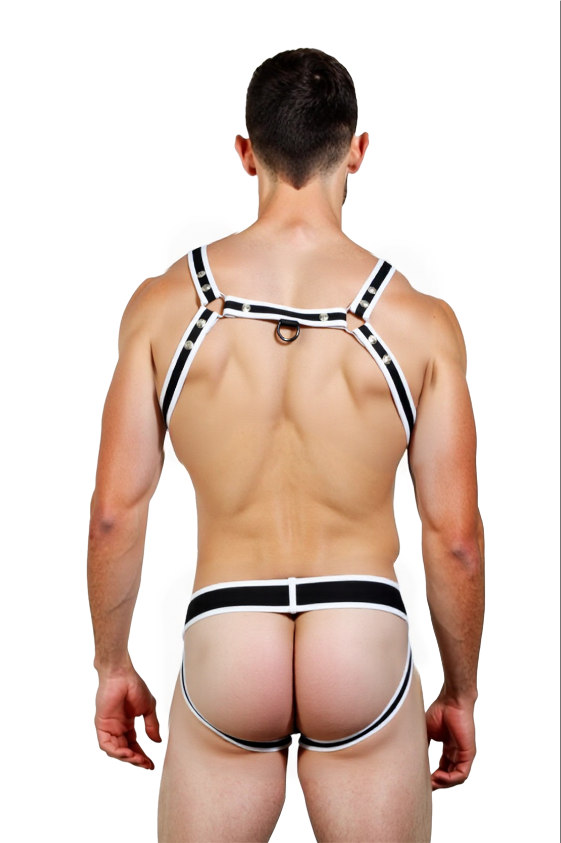 Joylgbt‘s Street Heat Harness Jockstrap Set – Black & Yellow Edge Edition