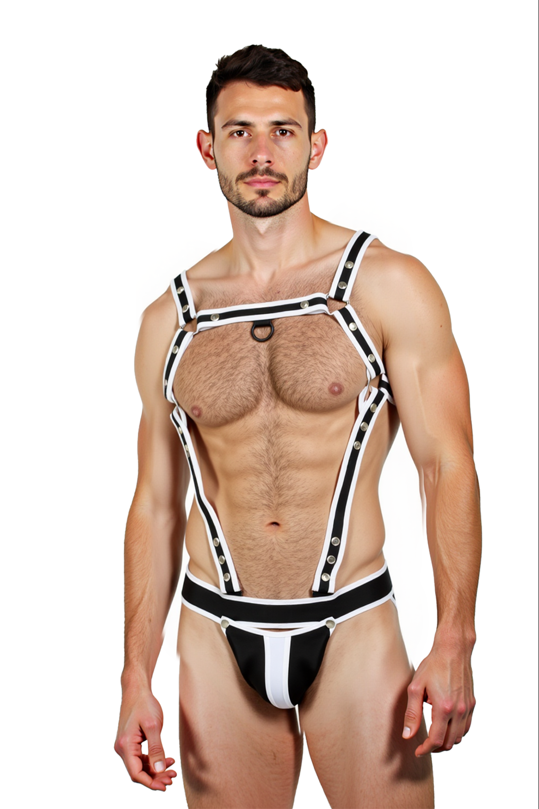 Joylgbt‘s Street Heat Harness Jockstrap Set – Black & Yellow Edge Edition