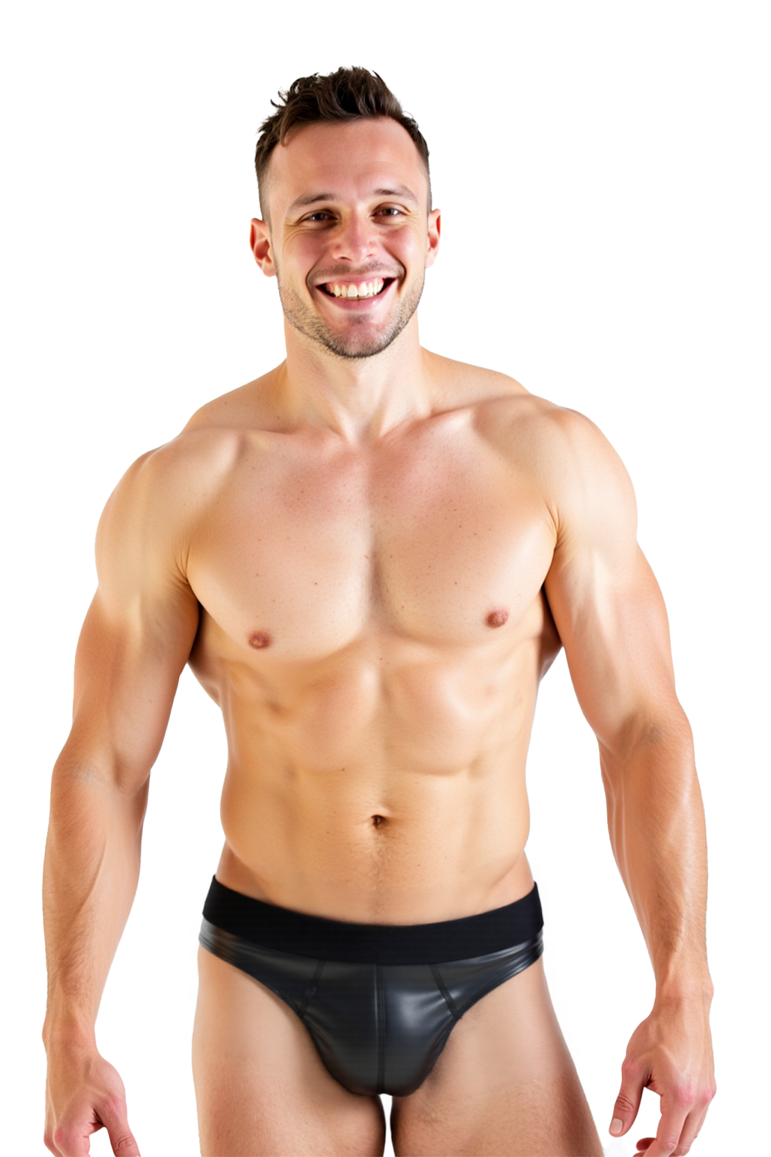 Joylgbt‘s Sleek Silver Metallic Men's T-Back Thong - Low Rise Contoured Pouch Underwear