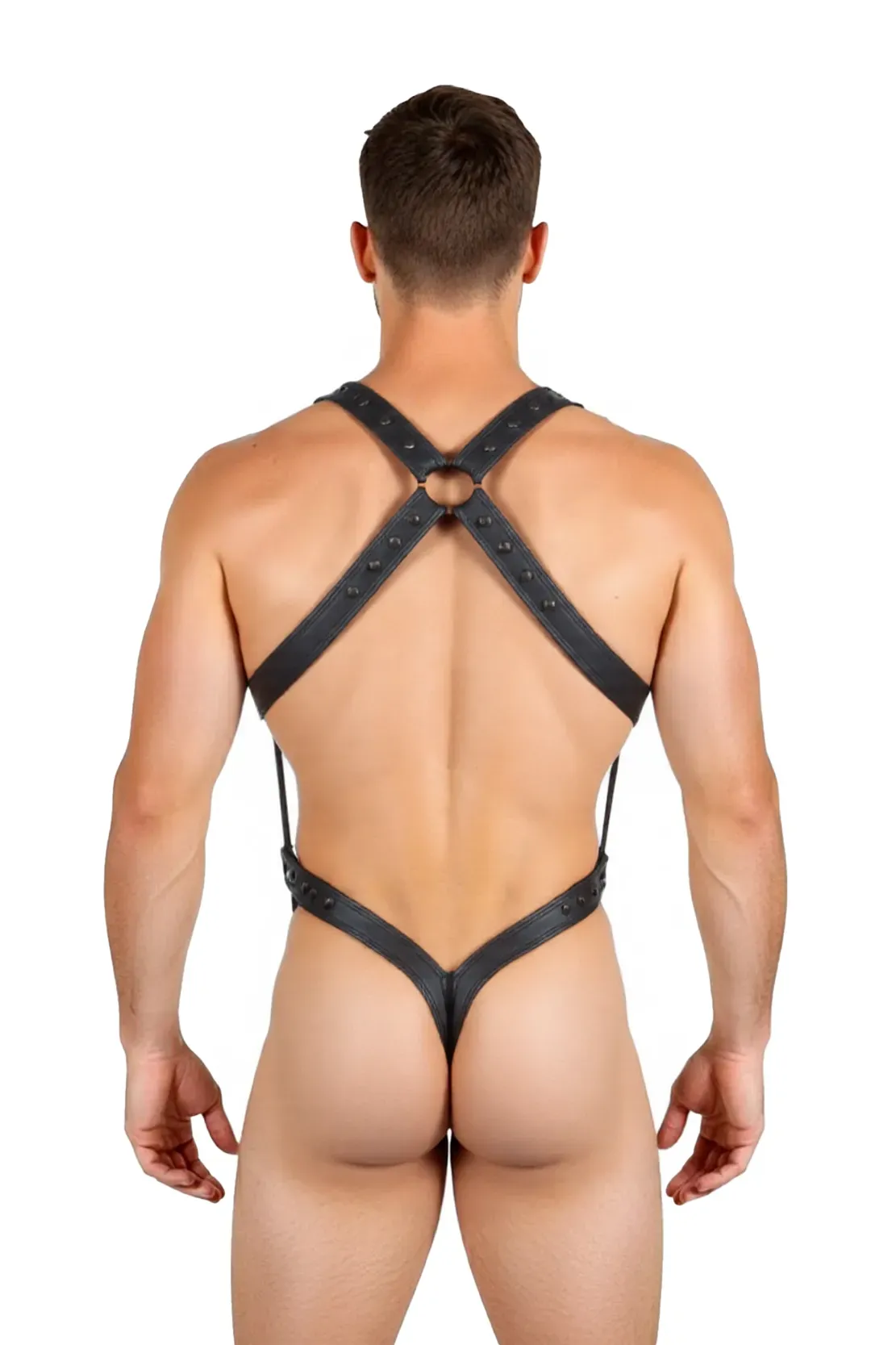 PU Leather Fetish Harness – Bold and Edgy Men’s Bodywear